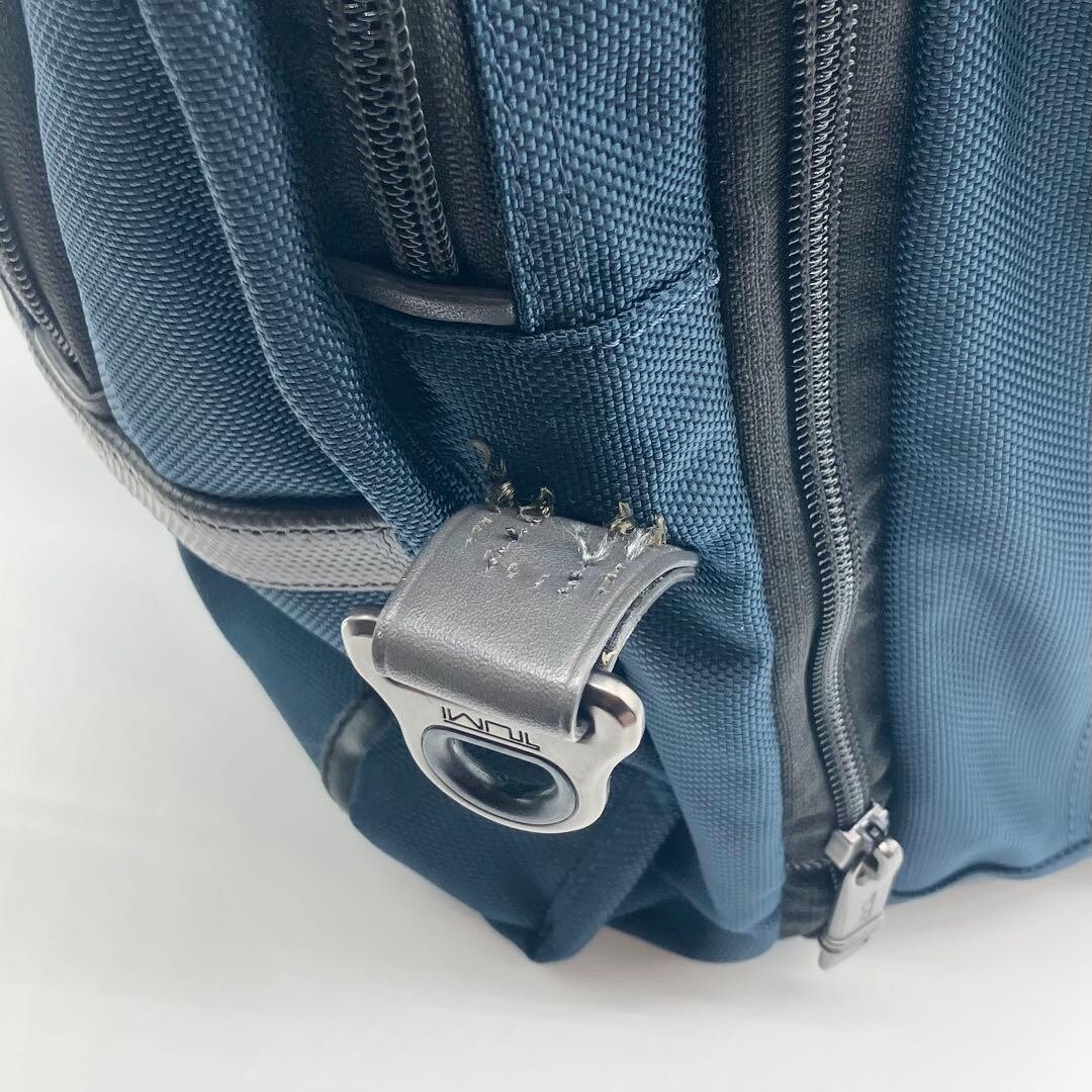 TUMI ALPHA 3 Navy Gray Business Bag 2Way Expandable Shoulder A4 Laptop Auth