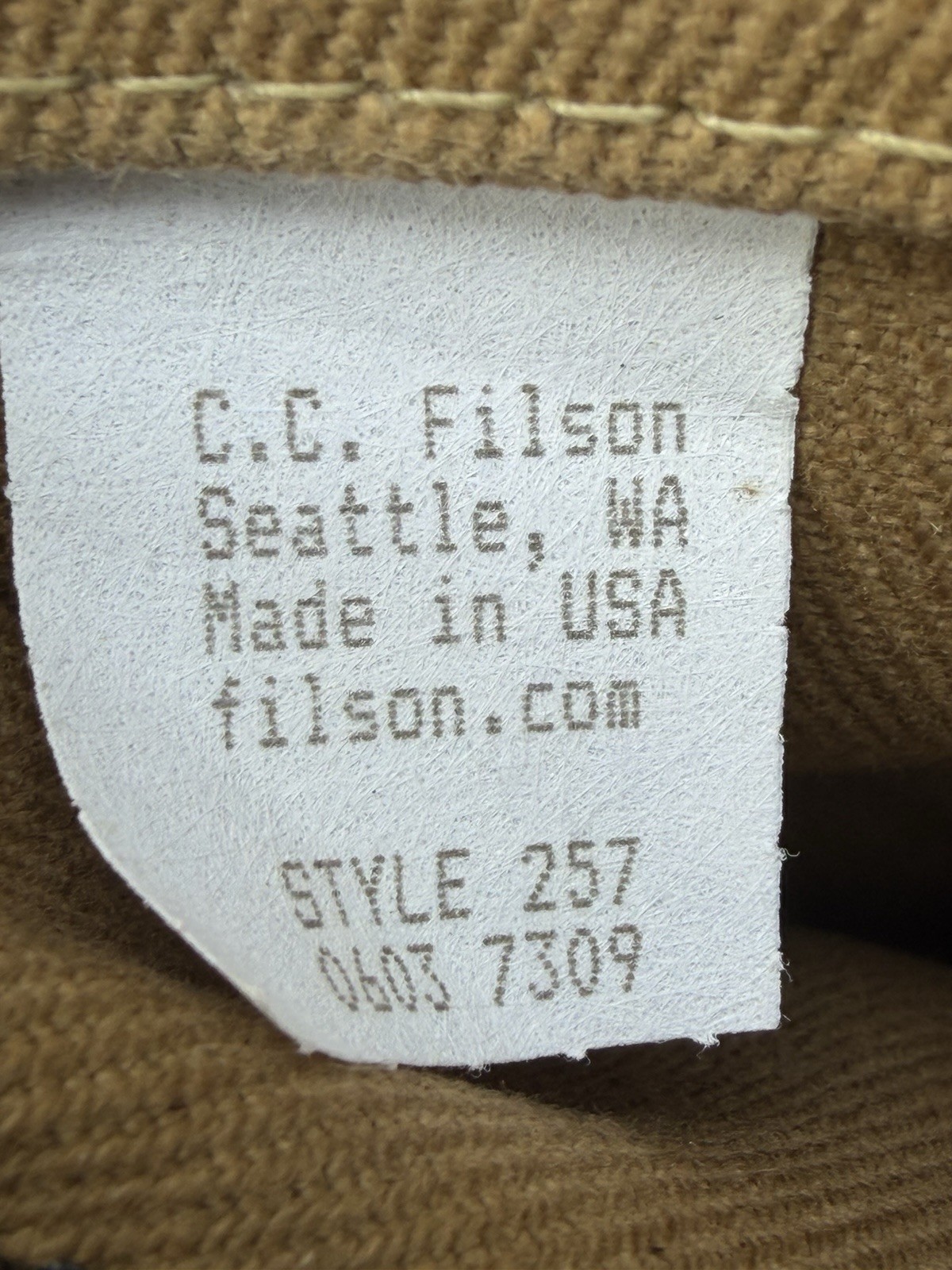 Filson Rugged Twill Original Briefcase | Tan | Made in USA | MSRP $499