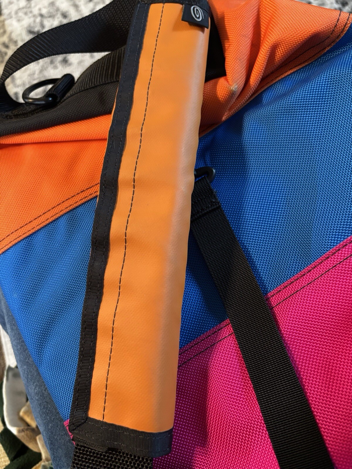 Timbuk2 Custom Multicolor Messenger Bag Hand Made in San Fran Ballistic Nylon