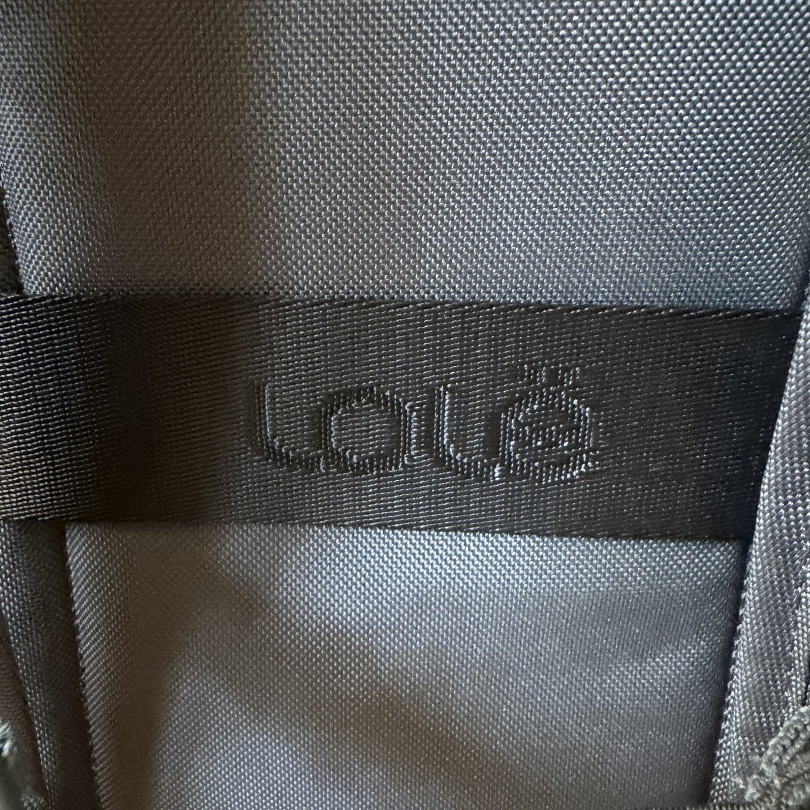 LOLE Quilted Backpack Gray Orange Laptop Compartment Travel Daypack Multi Pocket
