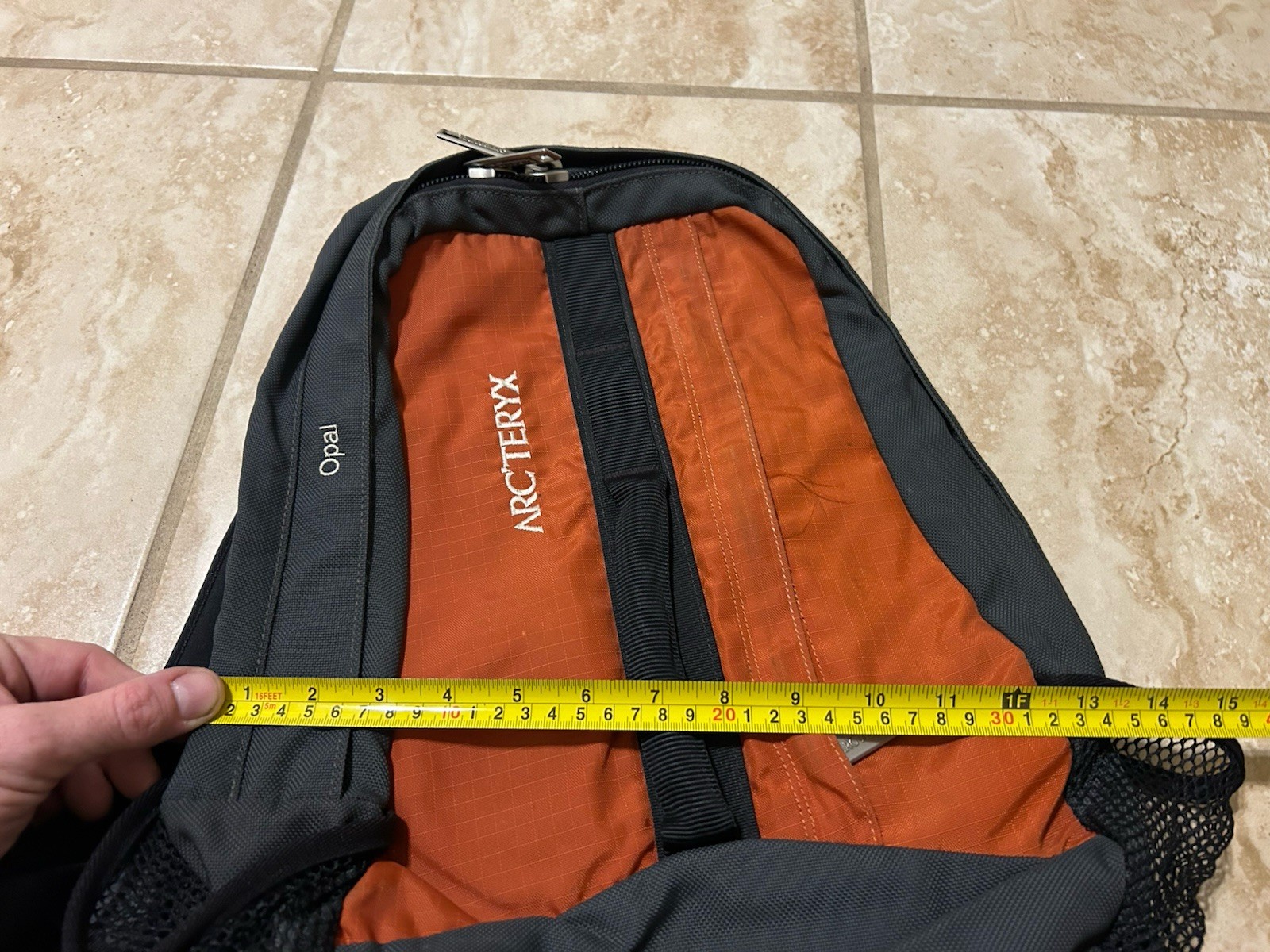 Arc’teryx Backpack Orange Gray Opal 100% Nylon Adjustable Shoulder Straps