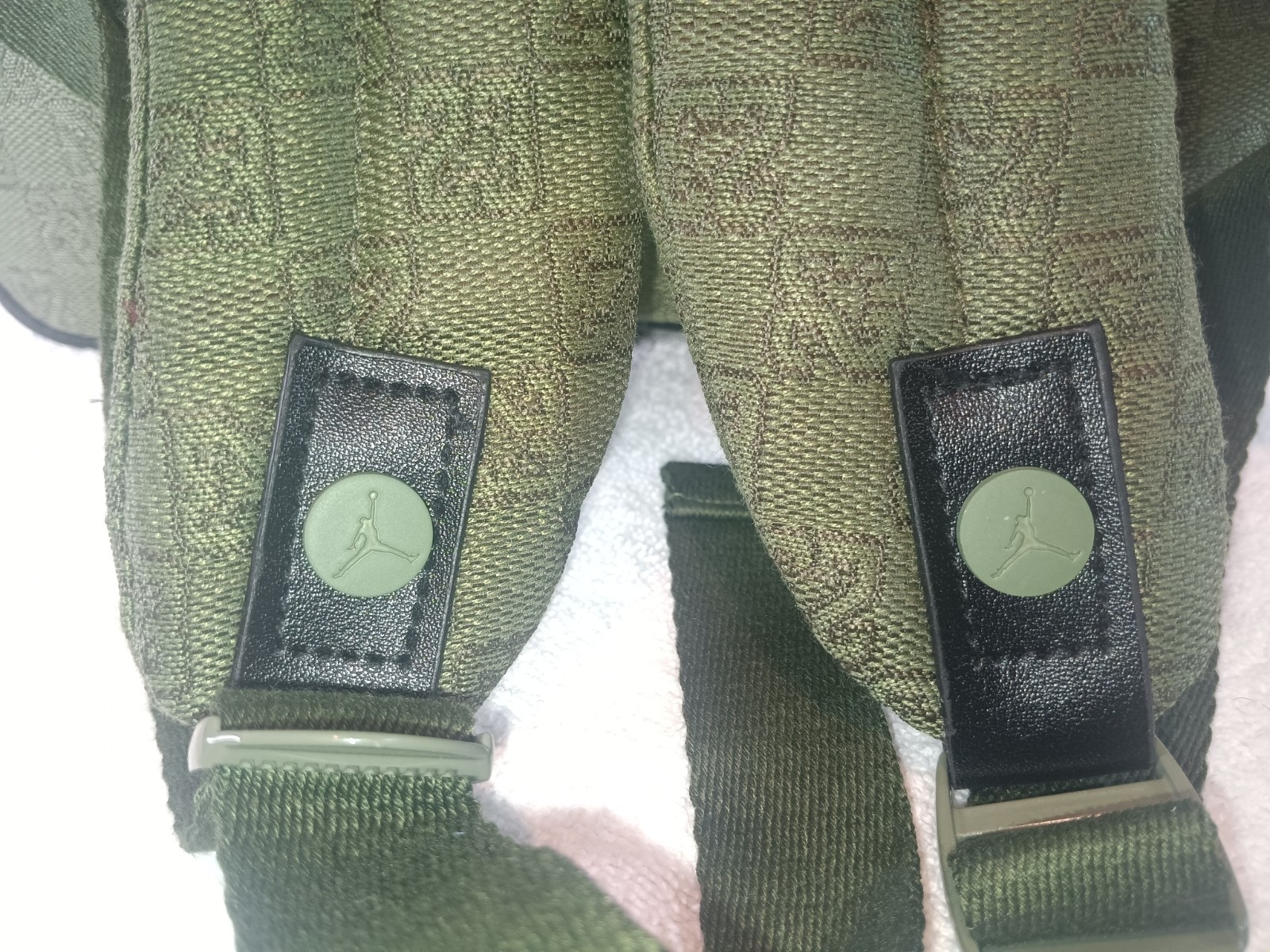 New Authentic Jordan Monogram Jumpman Backpack Olive Green