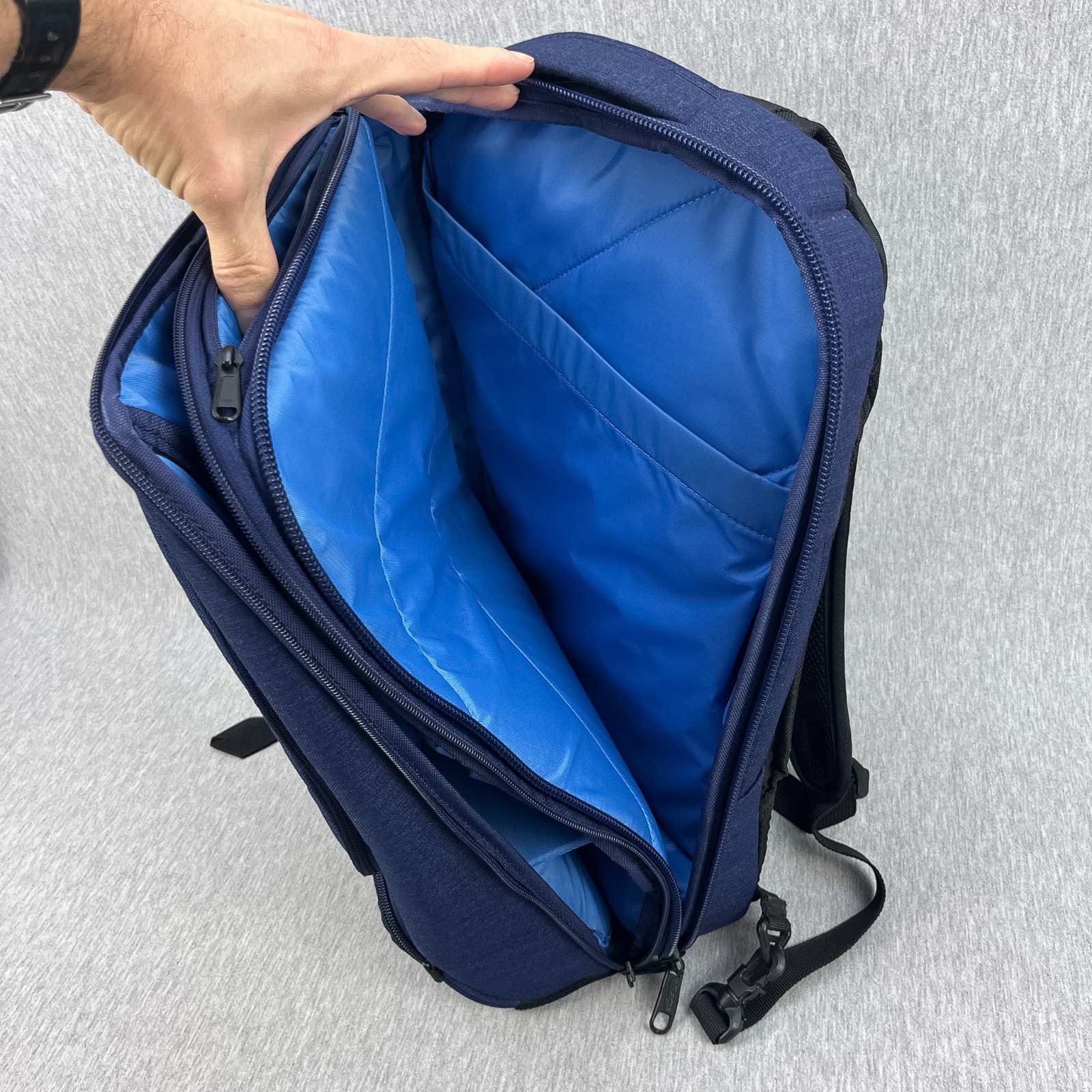 eBags Professional Slim Laptop Backpack Indigo Blue One-Bag Travel Commuter Tech