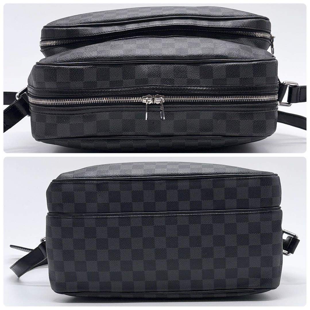 Louis Vuitton Damier Graphite Nile Messenger Bag Handbag Spacious 36x22x14cm