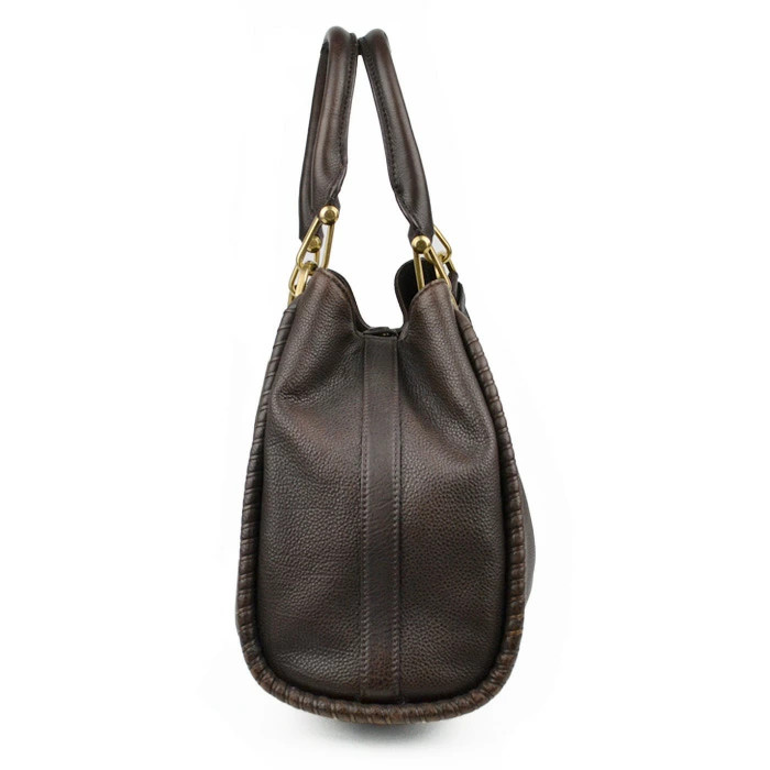 BALLY Tote Bag Handbag SWITZERLAND 1851 Womens Leather Brown Charm