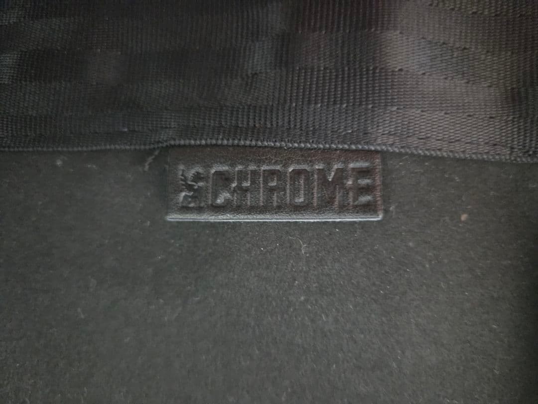 CHROME Newspaper Messenger Bag Black Suede 26L Water-Resistant New