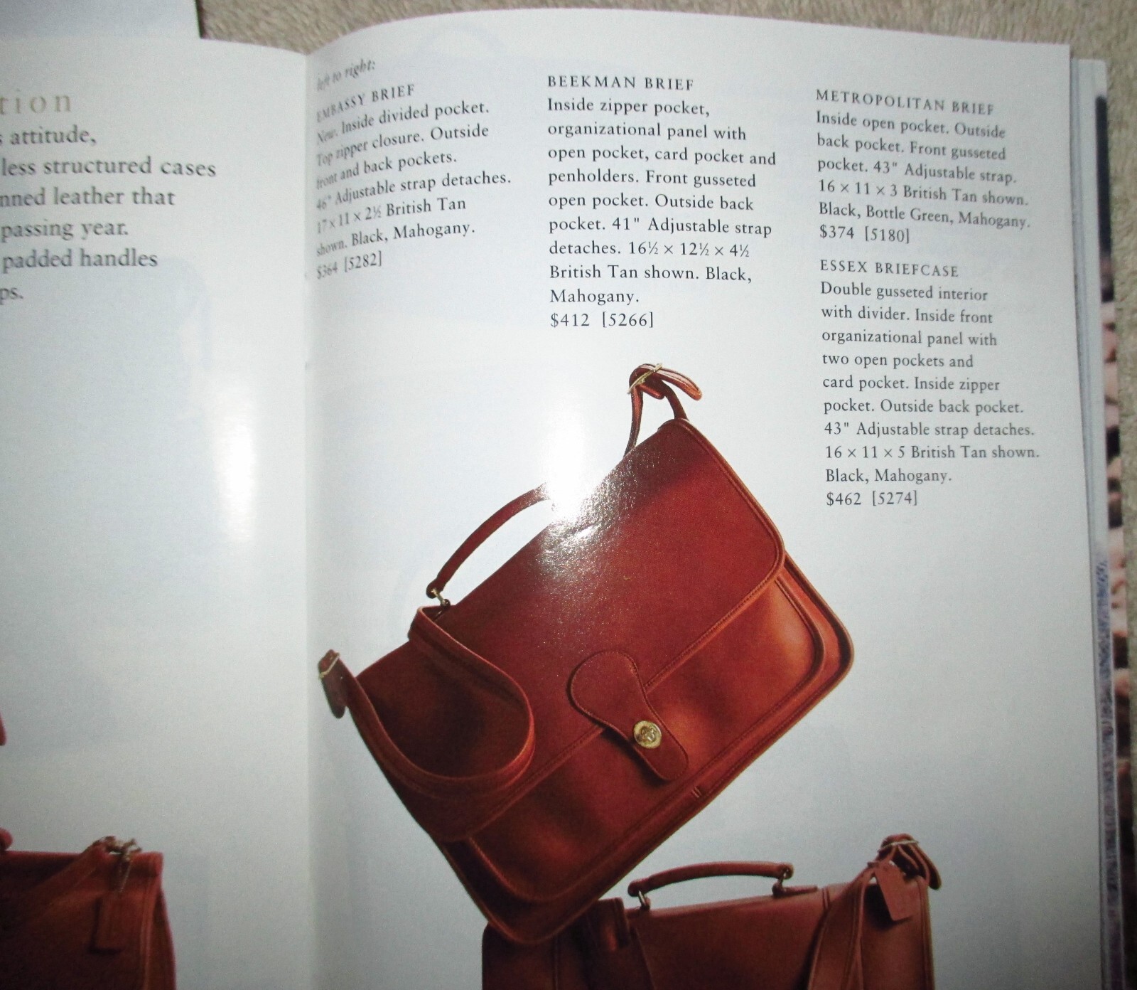 COACH Vintage British Tan Metropolitan Messenger Bag New w/Tags In-Box, Mint