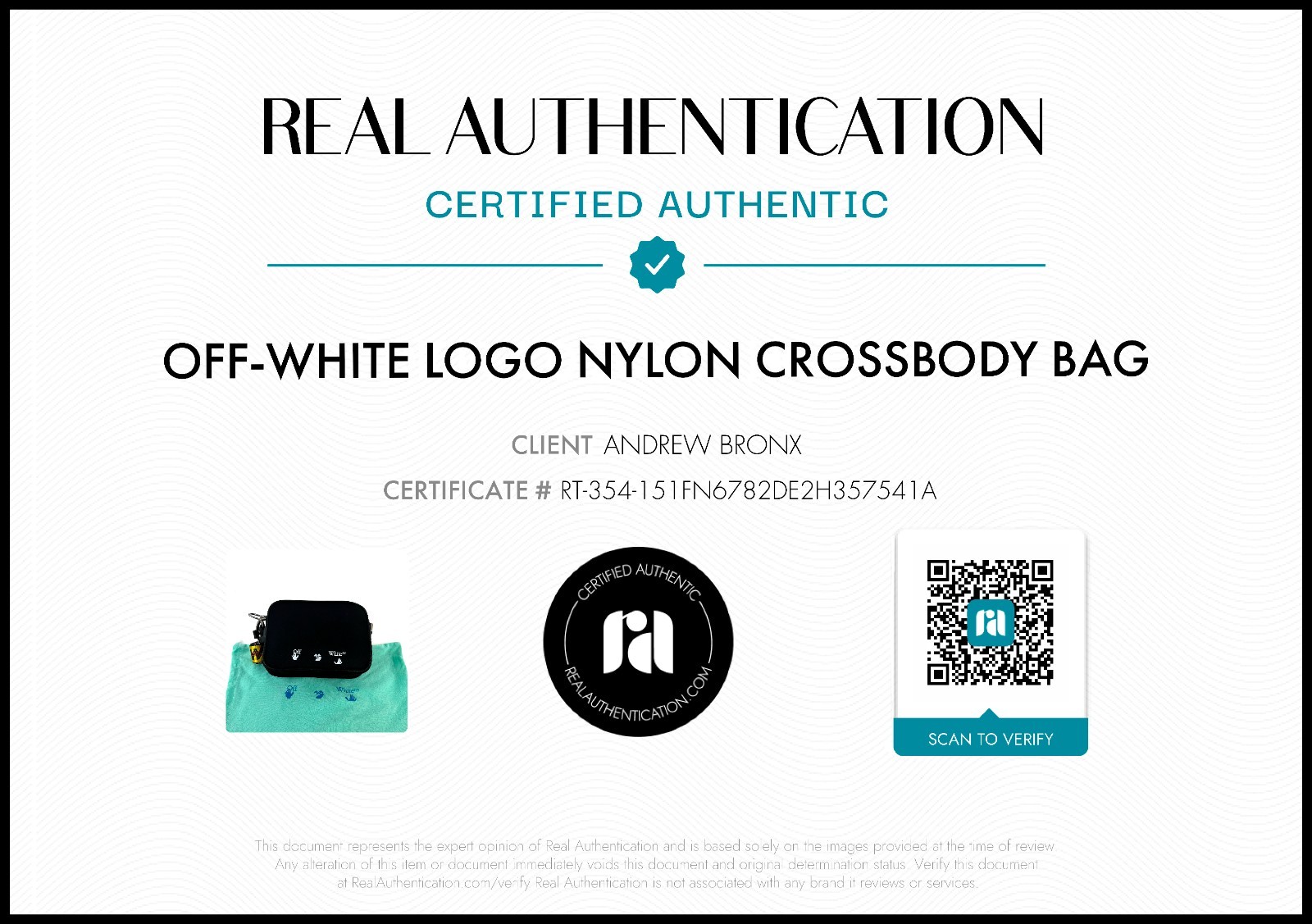 Off-White Mini Logo Print Nylon Fabric Zipped Messenger Crossbody Bag Black