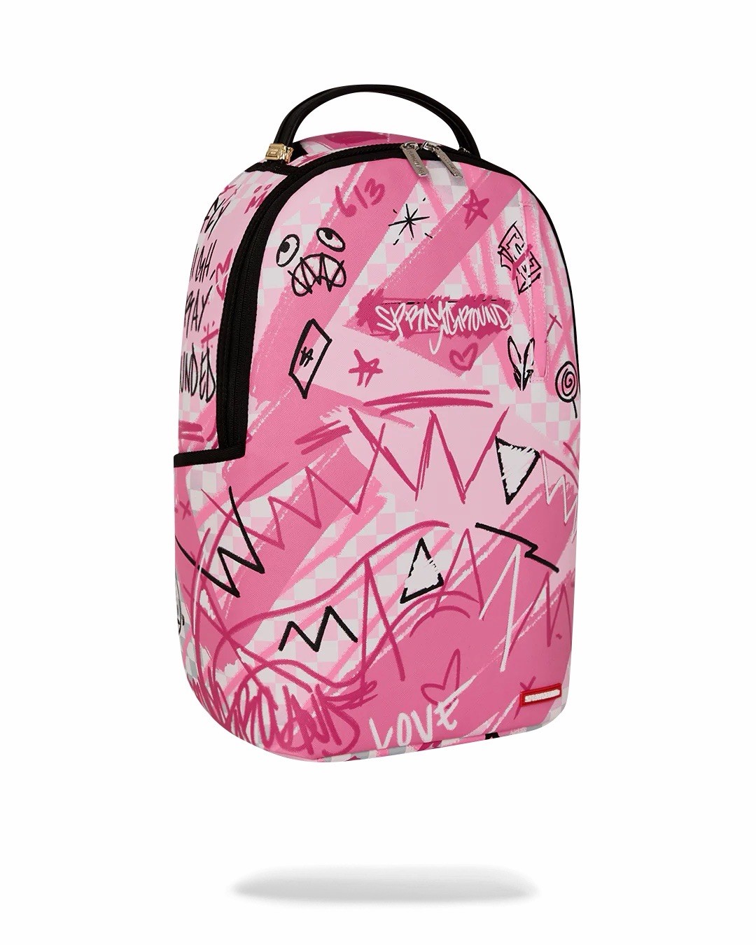 SPRAYGROUND LIMITED EDITION BACKPACK BROKEN HEARTS CLUB PINK SMOKE LOVE CHECK