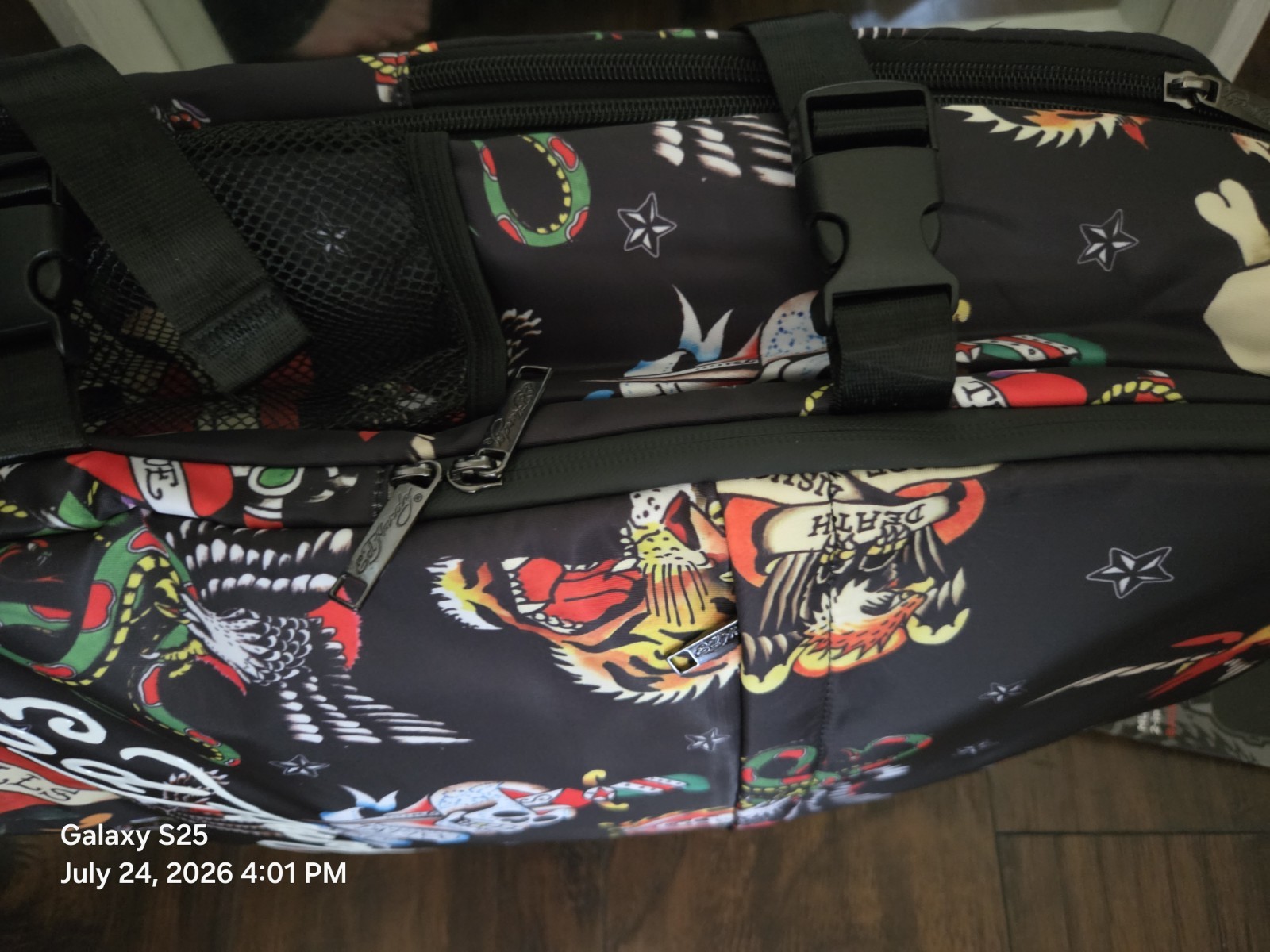 Ed Hardy Multifunctional Travel Duffle Bag/Backpack,Suitcase, **READ** Hvy Duty