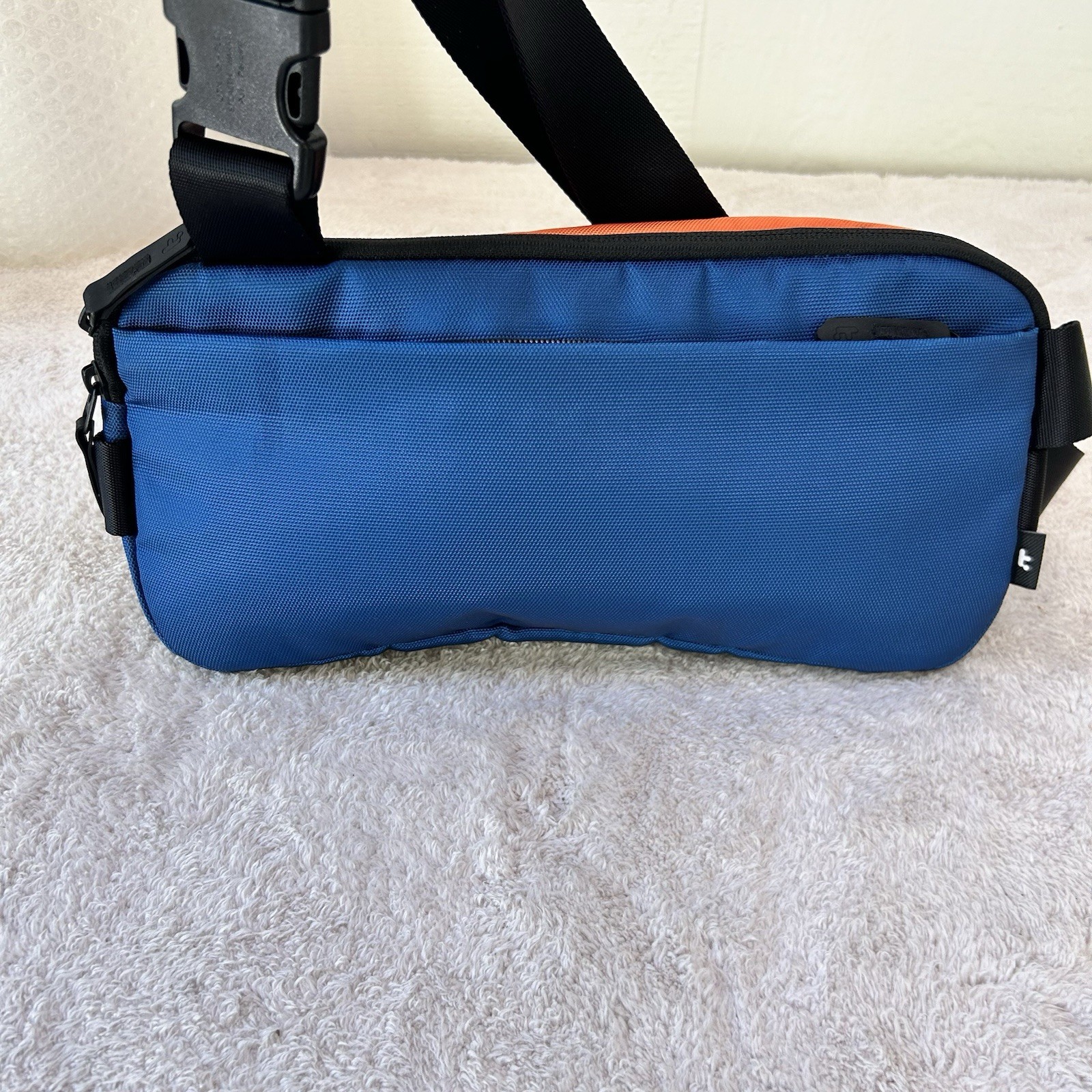 Tomtoc T21 3L Explorer EDC Sling Bag Compact Crossbody Bag Orange/Blue NWOT