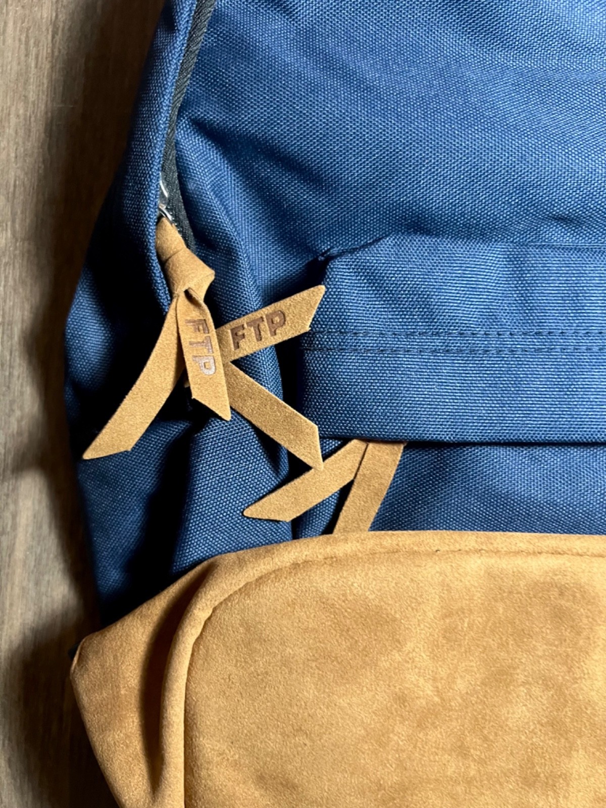 FTP Bear Embroidered Backpack Navy Blue FuckThePopulation School Bag New