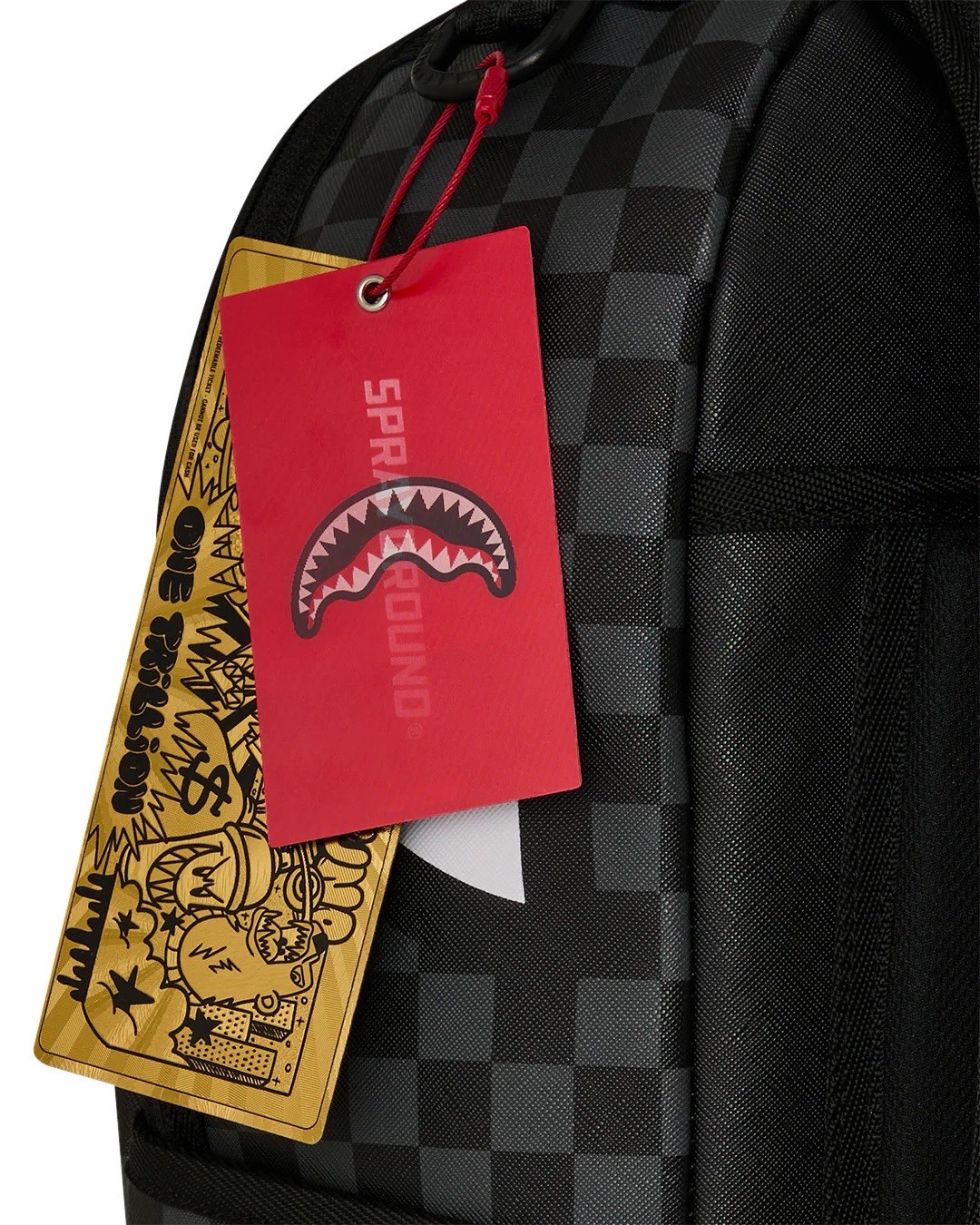 SPRAYGROUND LIMITED EDITION BACKPACK NARUTO MADARA SHARK MOUTH BLACK RED NEW TAG