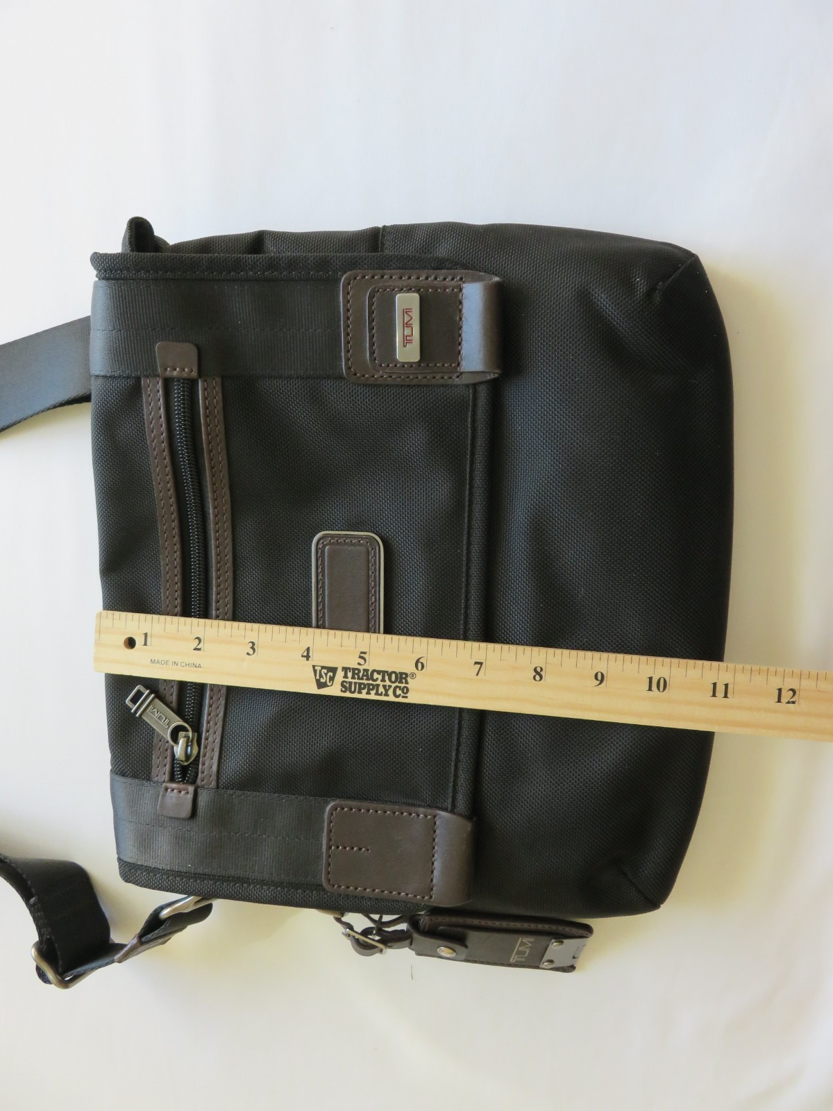 TUMI Alpha Bravo Beale Mini Messenger Bag Black Ballistic Nylon Crossbody 22371