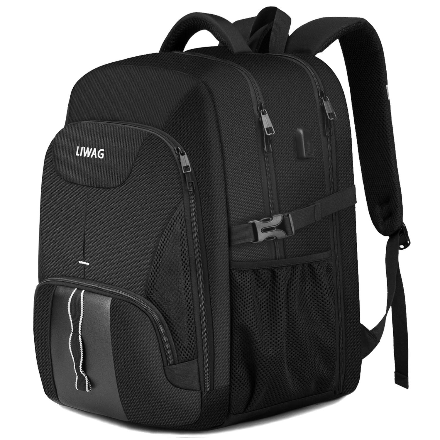 Extra Large Backpack for Men 50L,Water Resistant 17.3 inch Travel Laptop Backpac