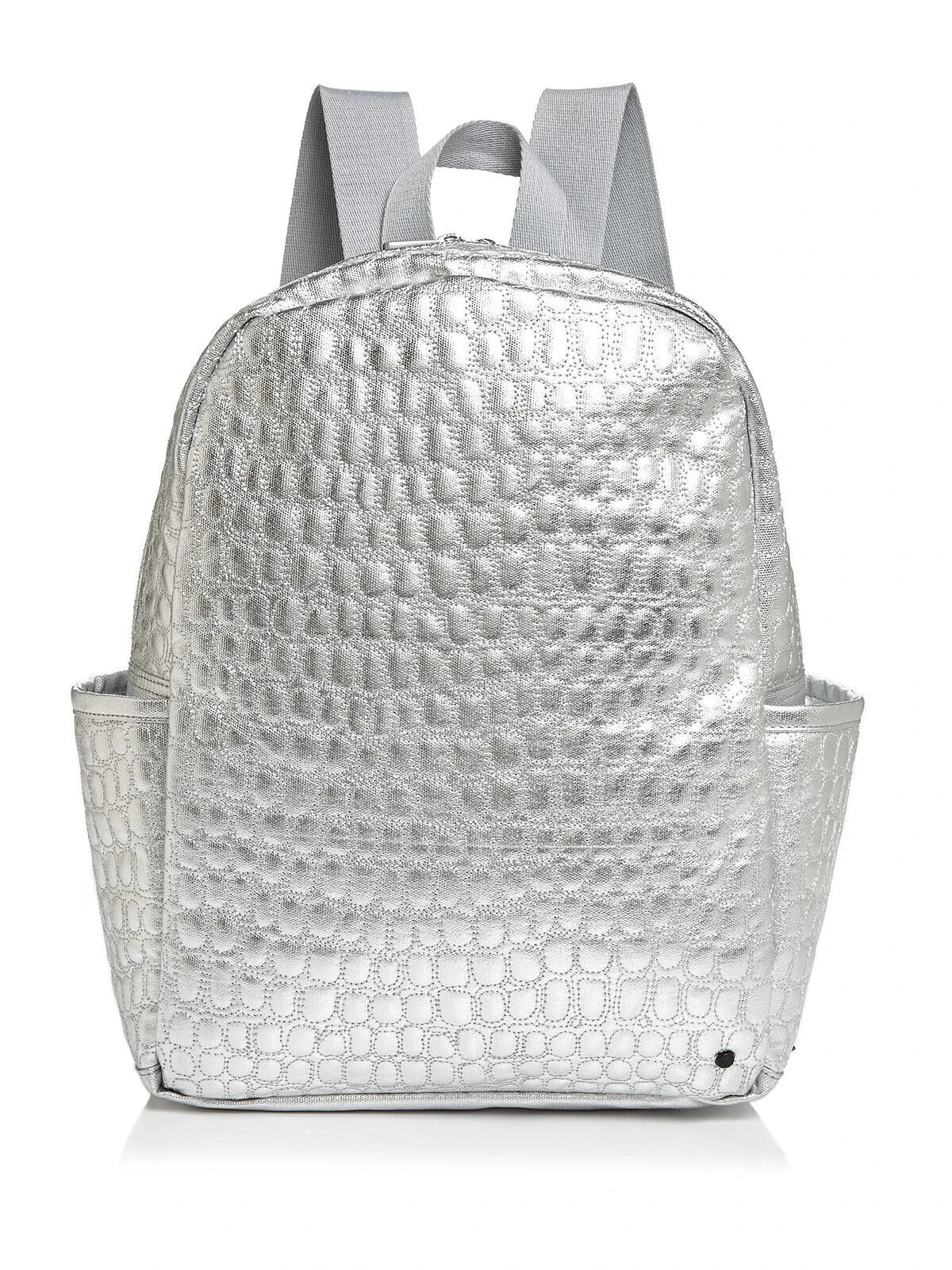 STATE X5104 Bags Silver Nylon Backpack Size 15x10x4.5 in