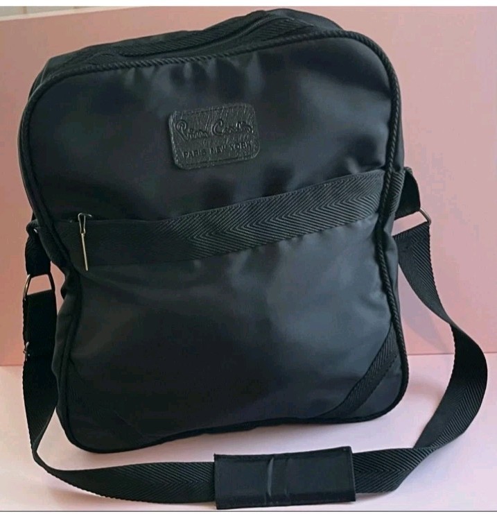 VTG PIERRE CARDIN Dark Blue Messenger Travel Bag Business Carry On Size
