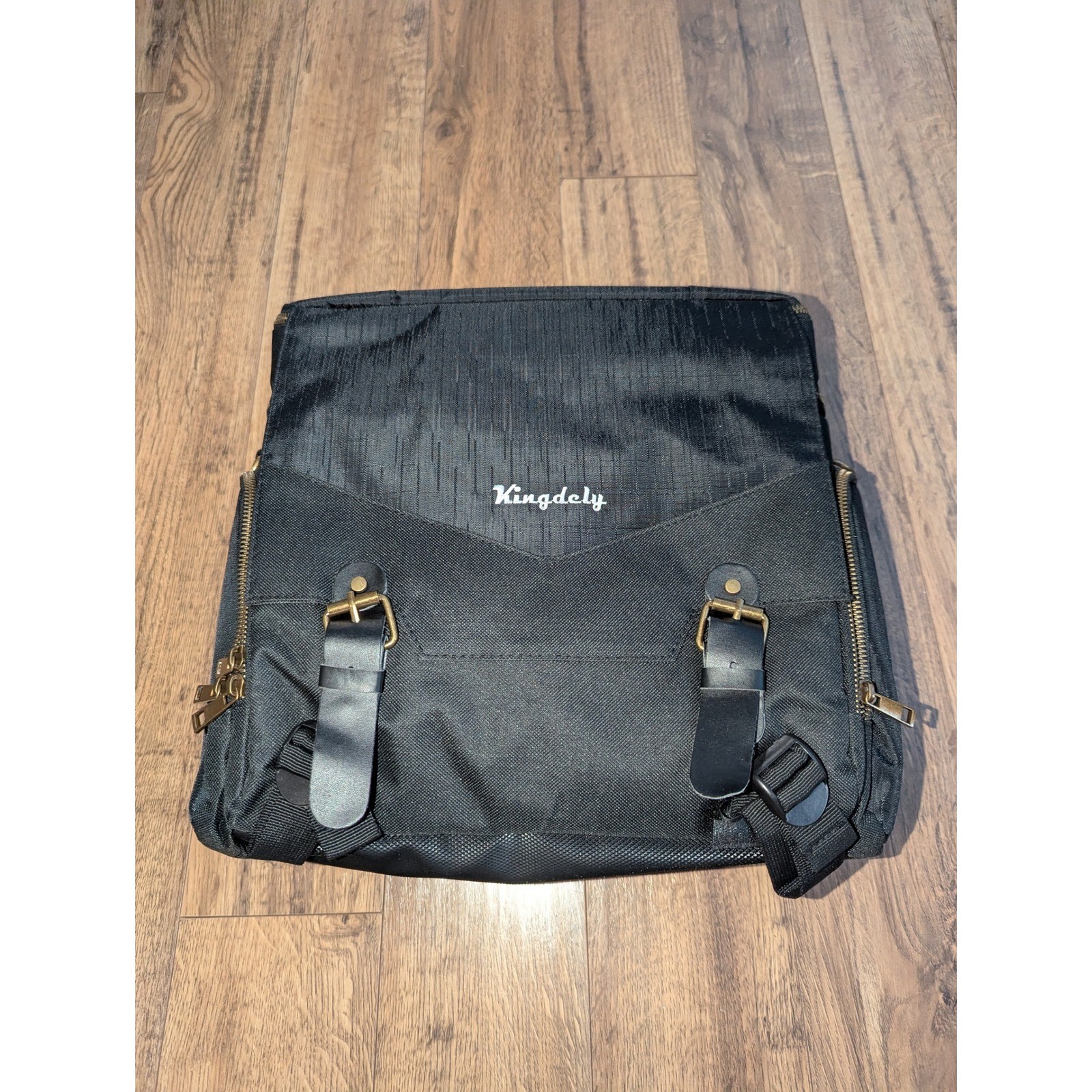 Kingdely Black Tactical Messenger Bag Backpack Padded Tool Gear Organizer Case