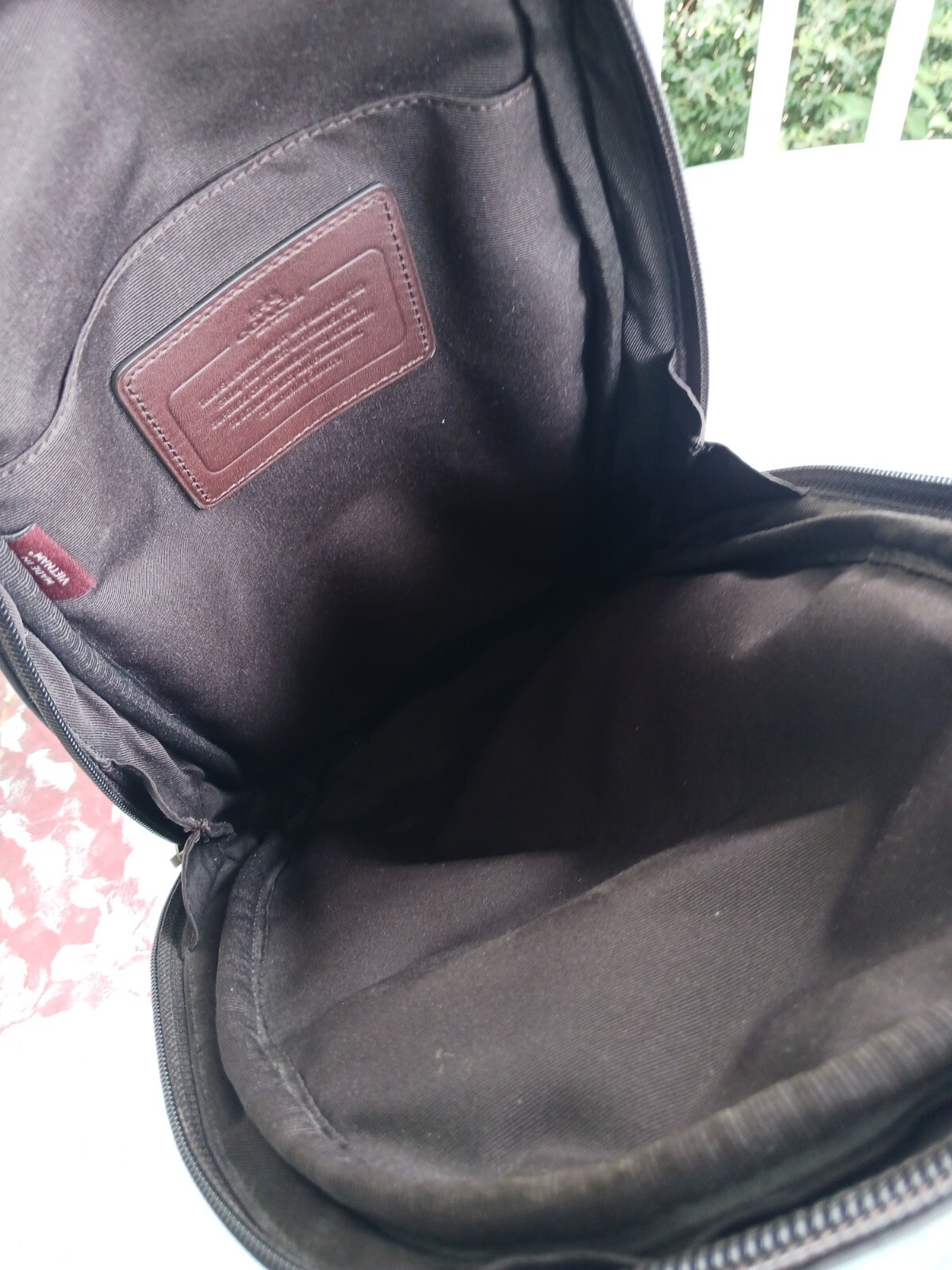 Coach SMALL Milk Chocolate Brown Leather Moto Backpack