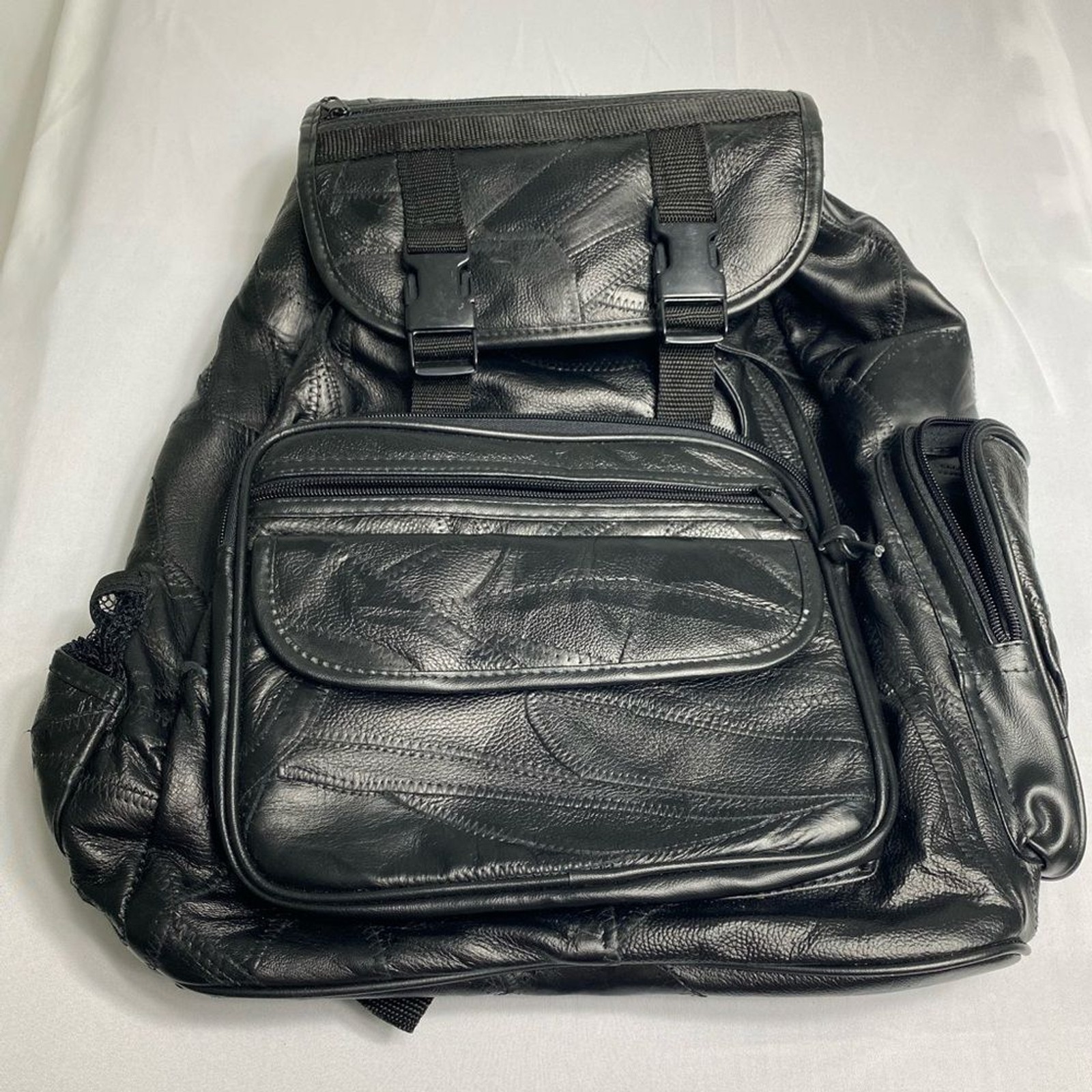 Black Faux Leather Backpack – Classic Everyday Carry