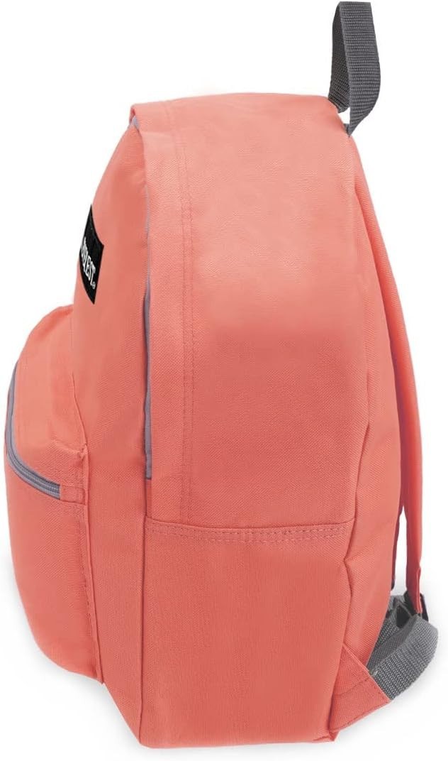 Durable 15″ Coral Laptop Backpack with Adjustable Straps – Lightweight & Chic