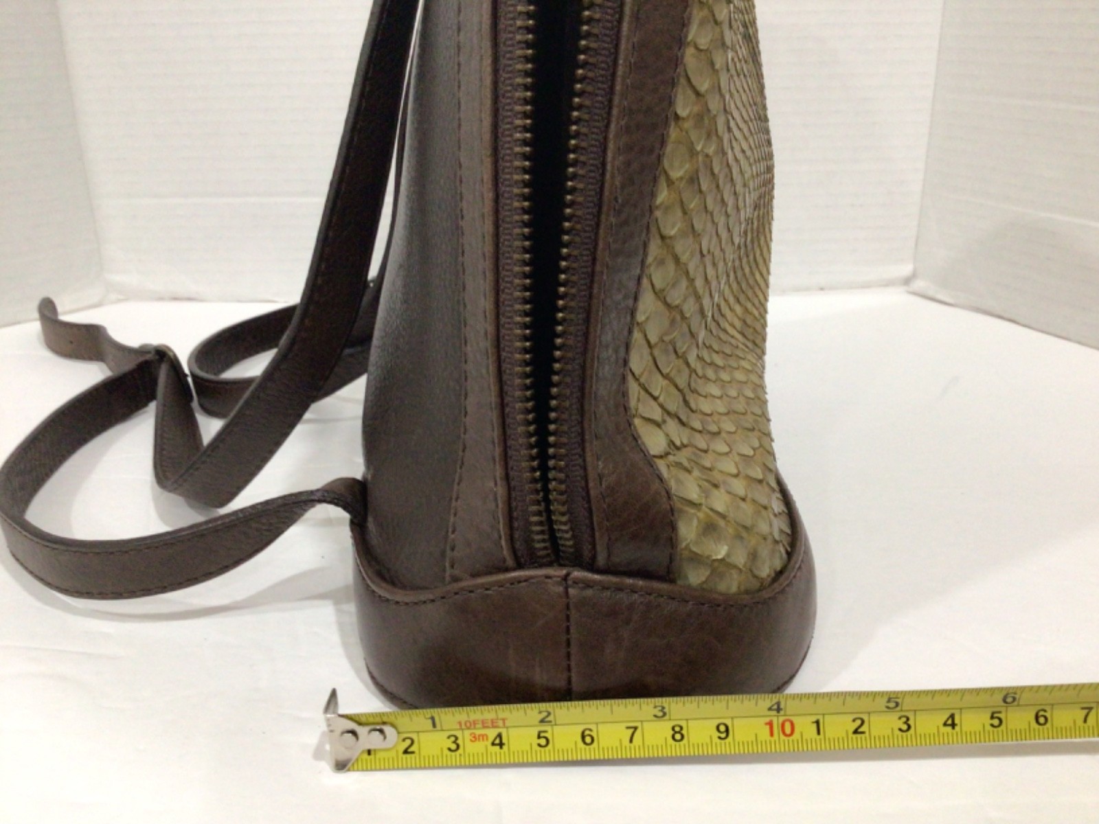 Animal Exotic Leather Backpack Snake Skin
