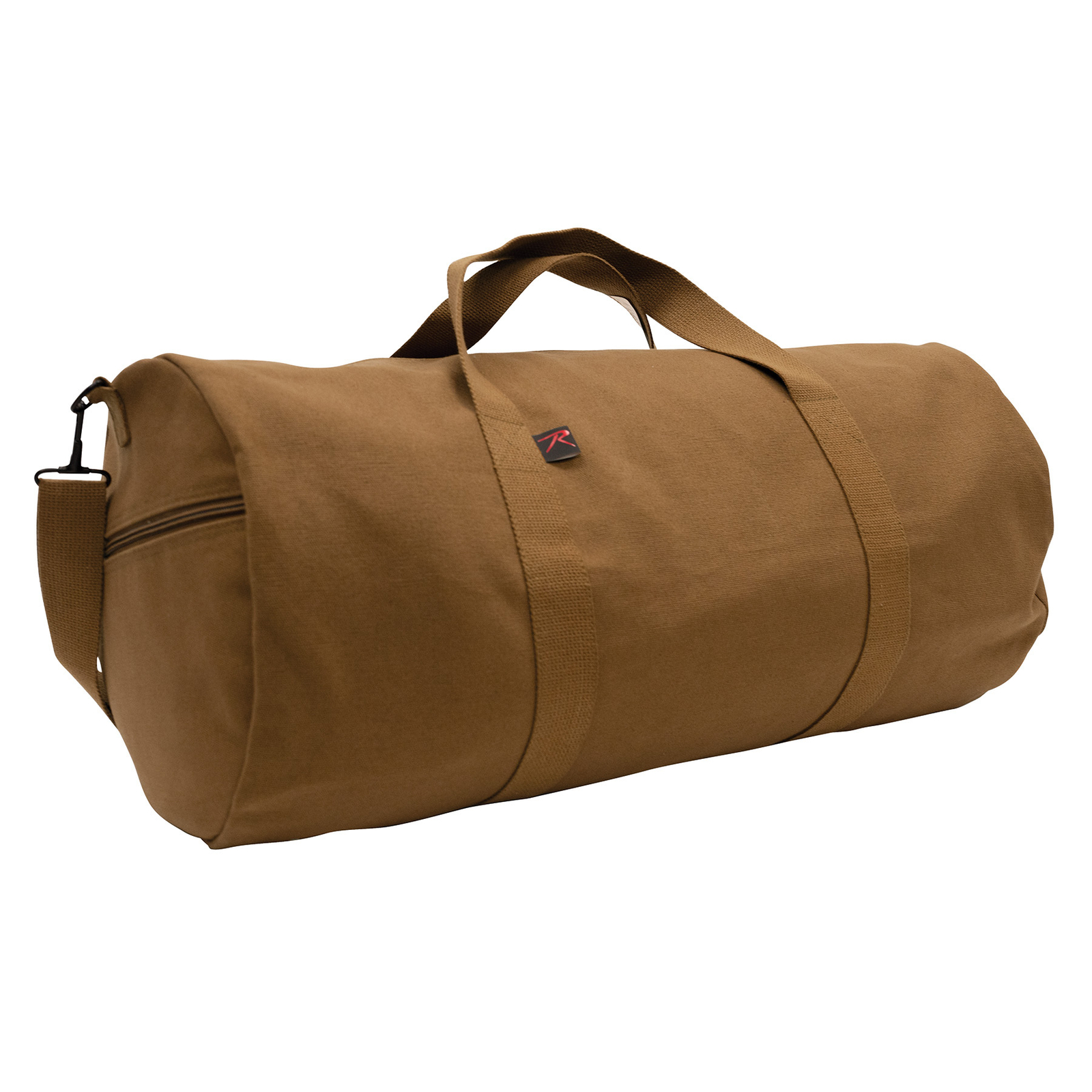 19 Inch Canvas Shoulder Duffle Bag In Work Brown – Heavyweight Travel Bag
