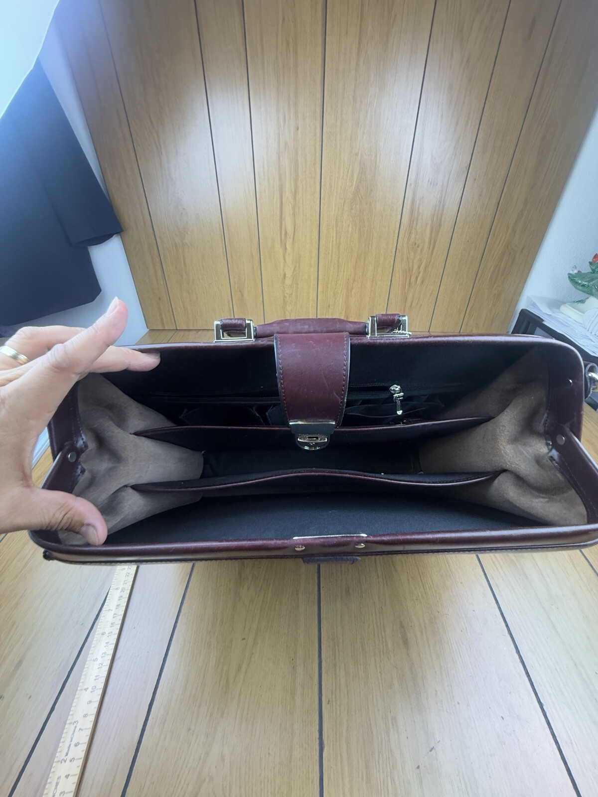 Jack Georges Elements Classic Leather Briefbag Briefcase Laptop Case With Lock