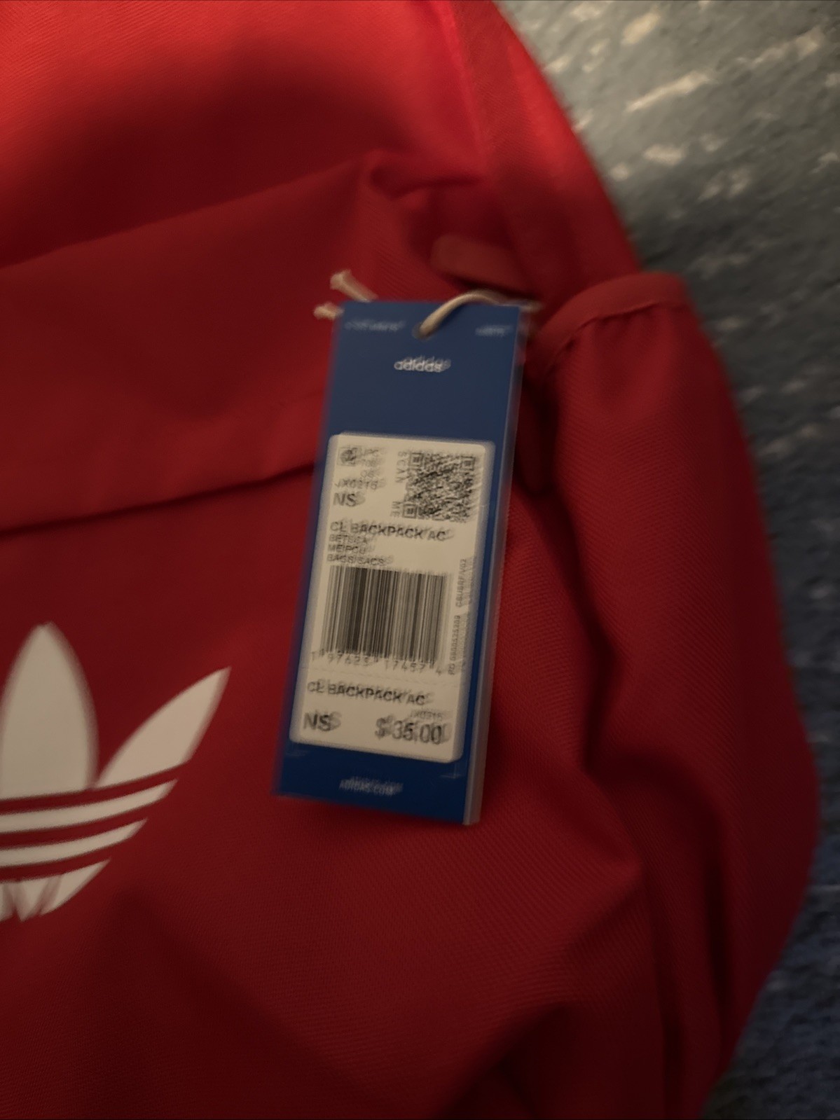 Adidas Classic Backpack – Red – New With Tags- Adult Or Child