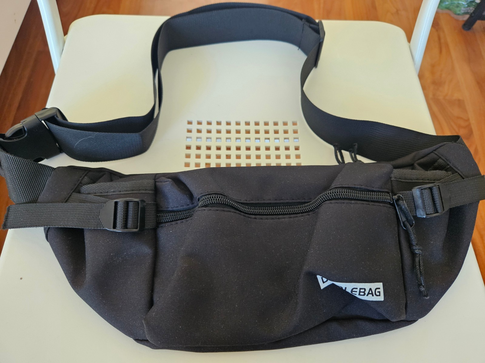 Black Cross body bag Fanny Pack Men Women Unisex Travel
