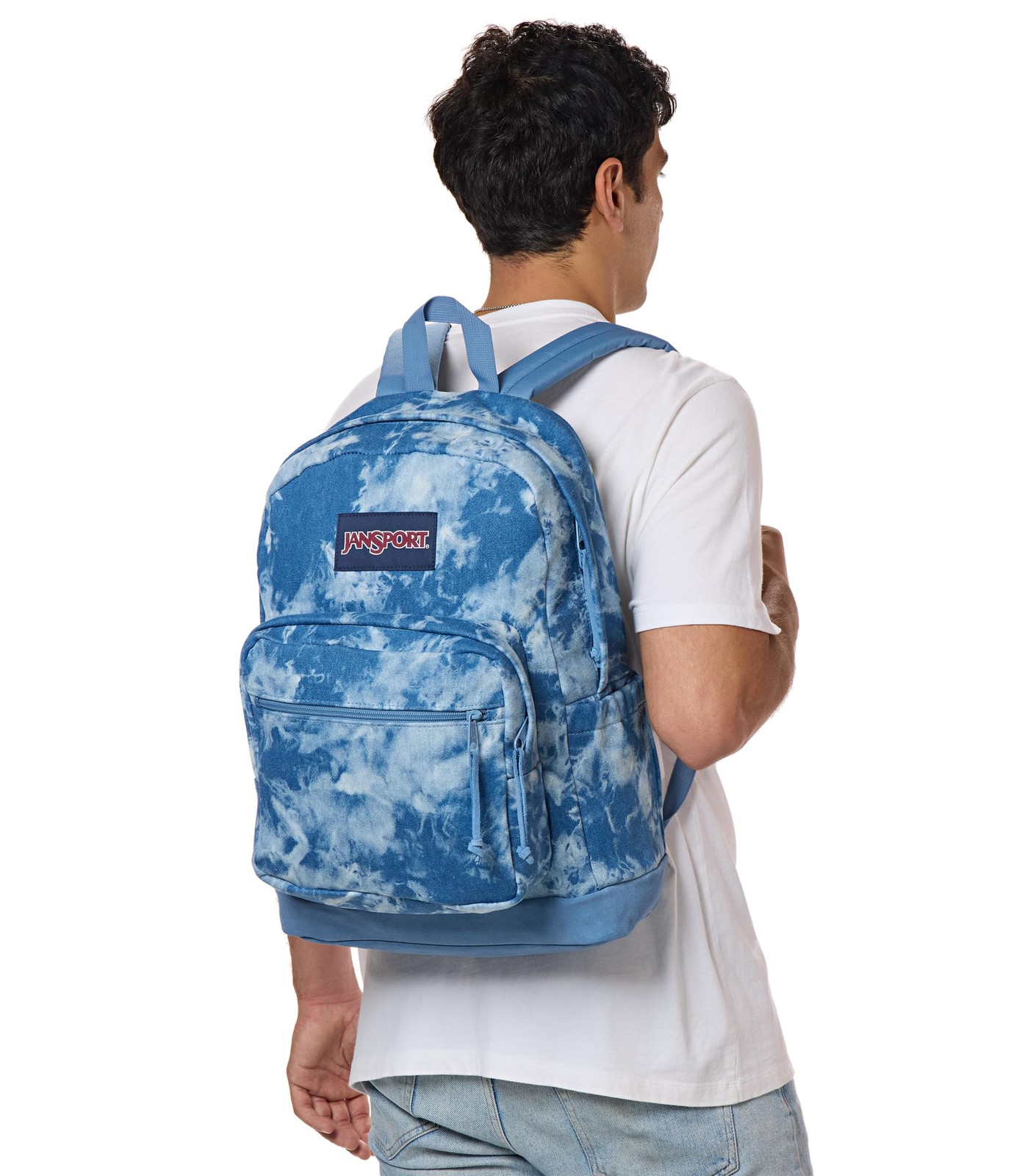 JanSport Right Pack Expressions Backpack 15-inch Laptop Denim Wash Blue