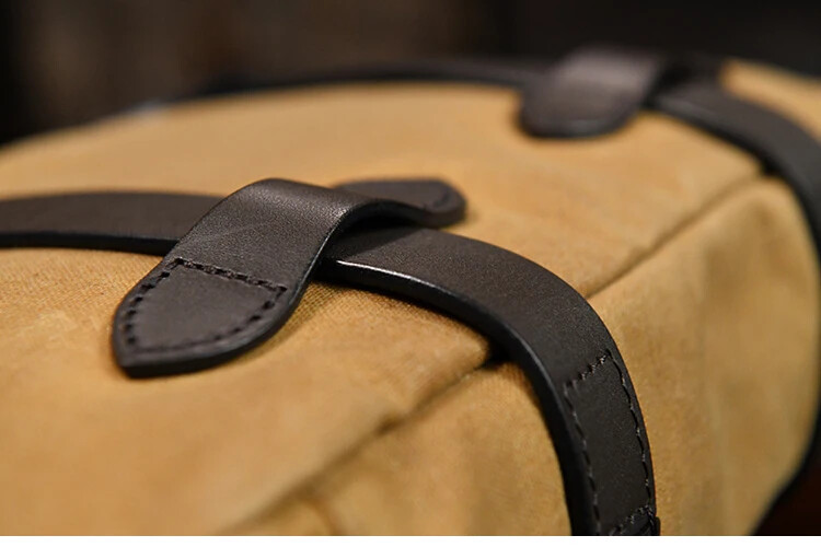 Oil Waxed Canvas Small Briefcase Size 31*22*7cm Casual Handheld Bag