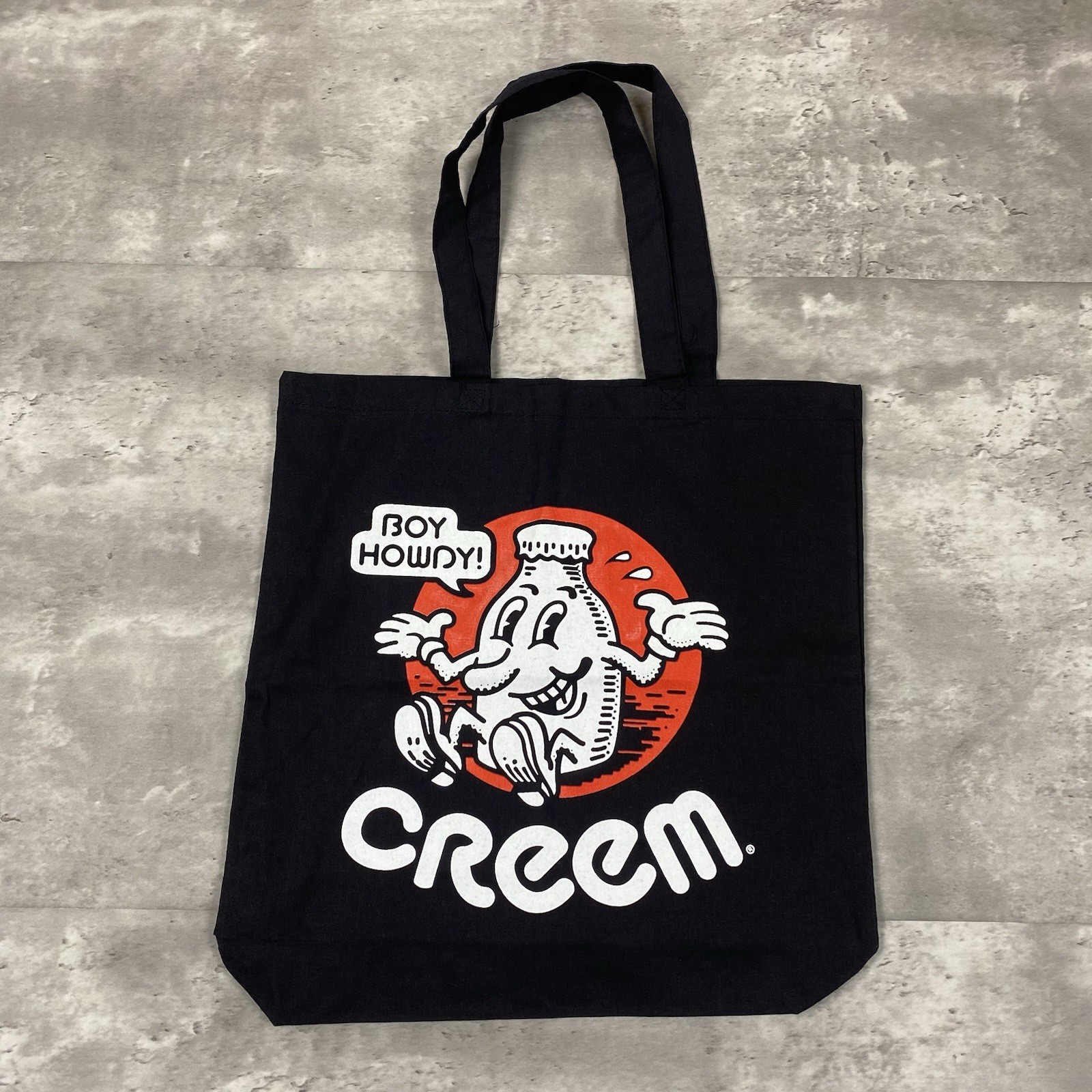 CREEM Magazine promo cotton tote bag BOY HOWDY rock n roll