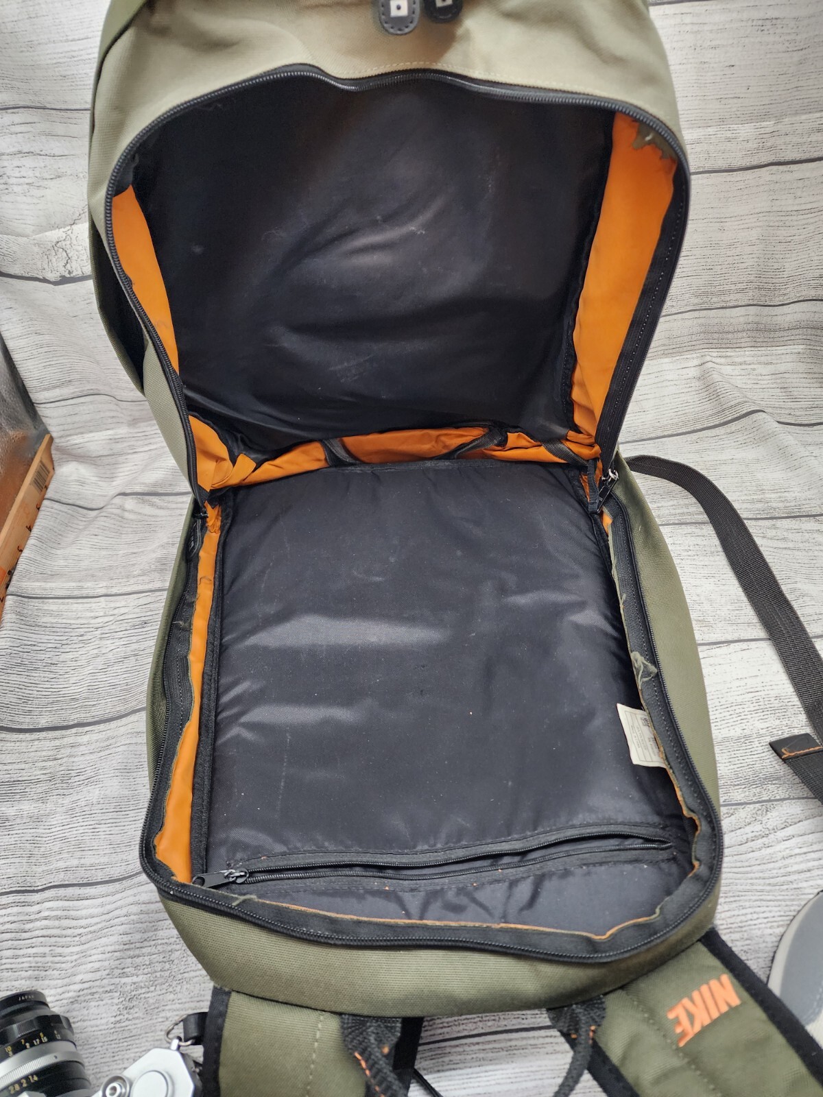 Vintage Nike Y2k Backpack Double Strap Single Swoosh