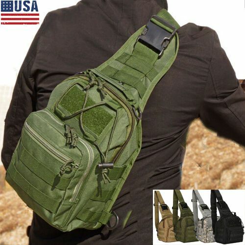 Outdoor Shoulder Chest Bag men Military Tactical Backpack Travel Camping Hiking