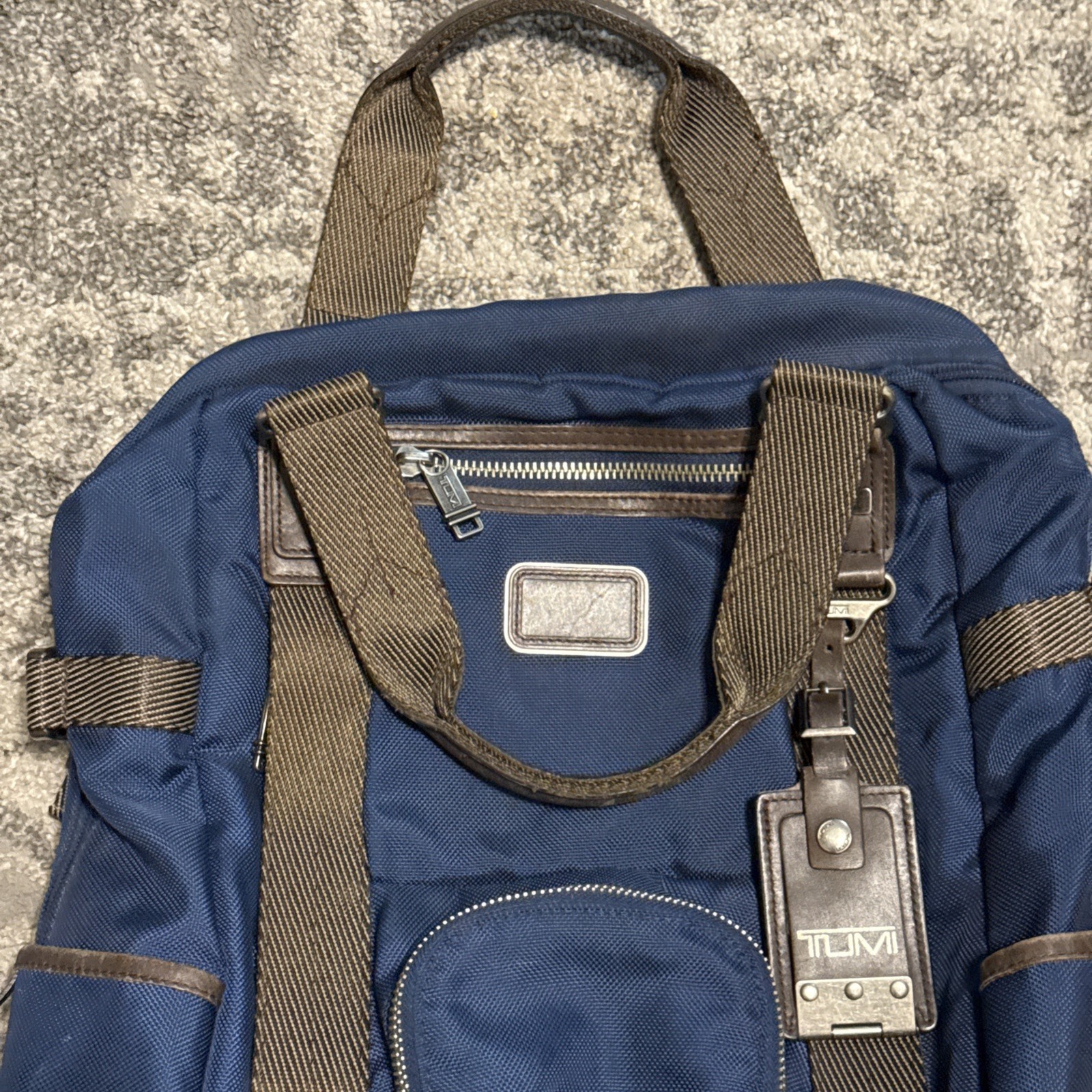 TUMI Alpha BRAVO Lejeune 2-Way Backpack Tote Blue