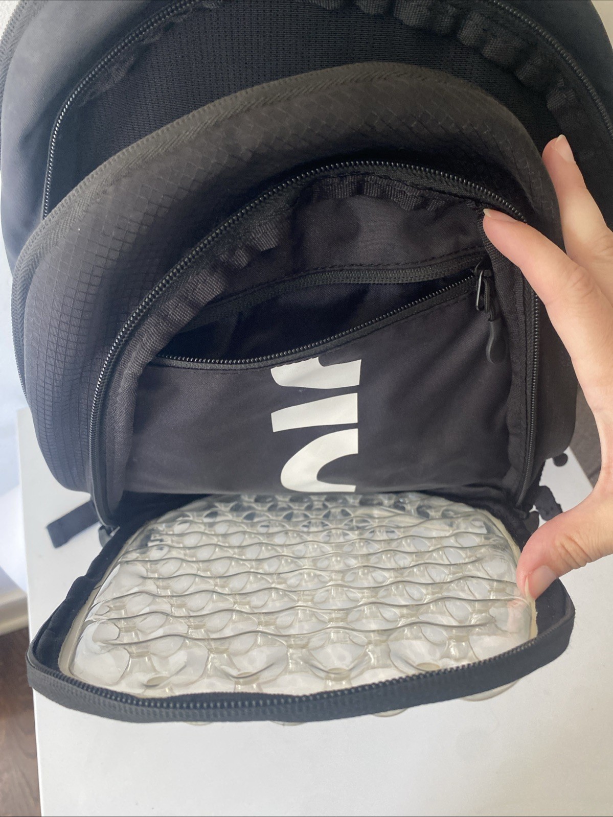 Nike Air Max Bubble Backpack Black Clear Front 17L Premium
