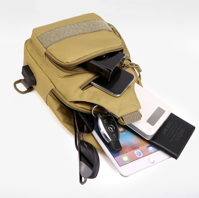 Men Backpack Tactical Sling Shoulder Bag Molle Travel Chest Pack Outdoor Hiking