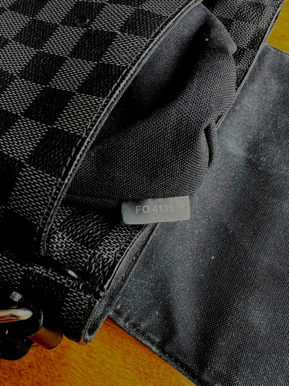 Louis Vuitton Damier Graphite District PM Shoulder Bag Noir FO4135 Auth Used F/S