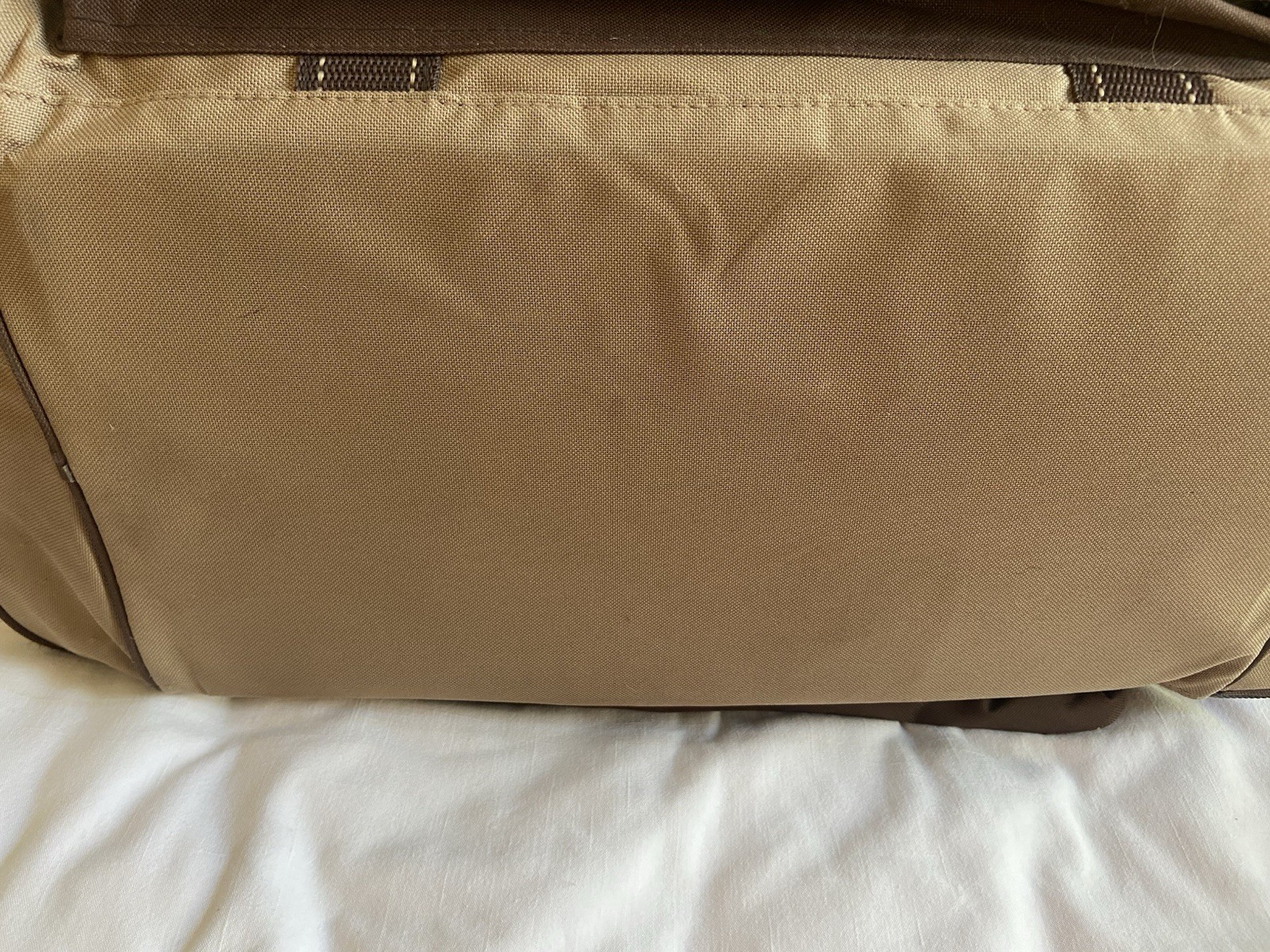 2011 Justin Boots NFR PRCA Rodeo Wrangler Las Vegas Brown Duffle Bag