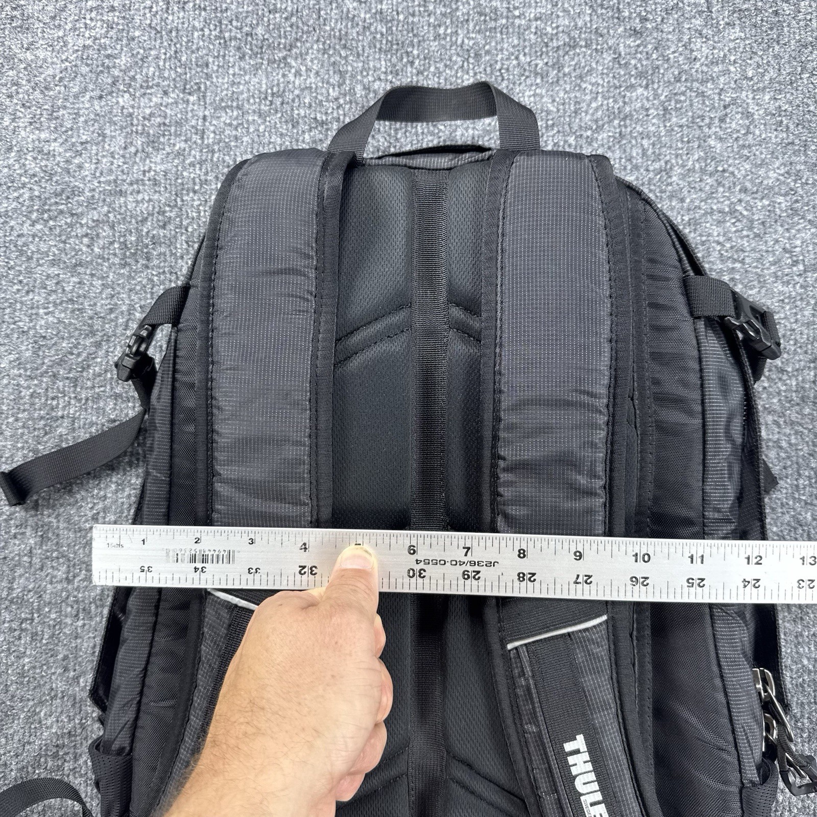 Thule Sweden Triumph 2 Backpack Veraction Logo Black Excellent Shape