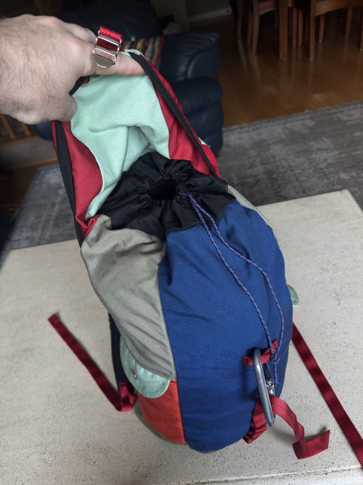 Epperson Mountaineering Large Climb Pack 19x12x6 Multi Color Block Made In USA