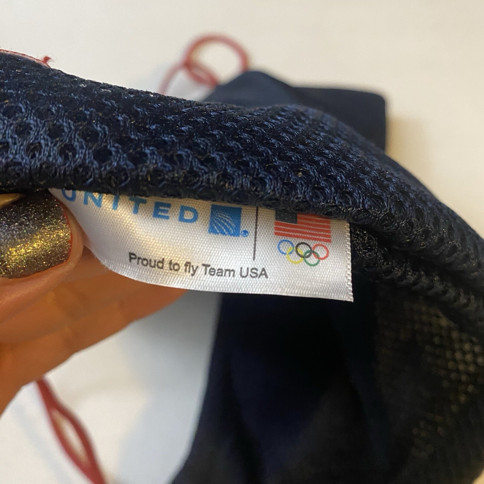 Team USA Olympic Gym String Bag Navy Blue Red Backpack Workout Gym Bag Lot Of 2