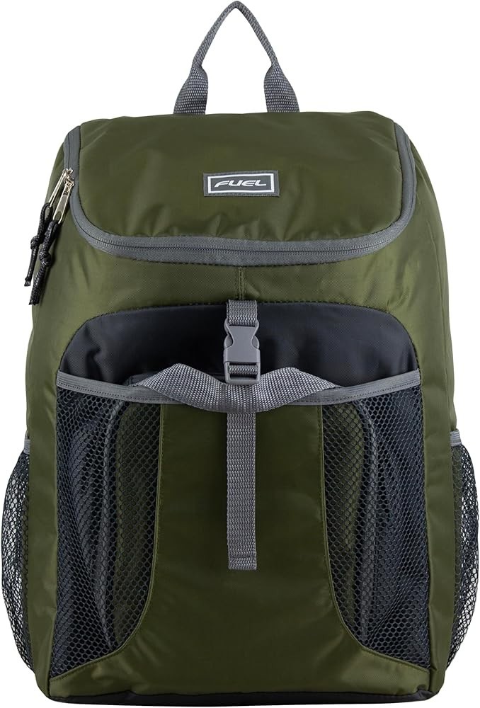 Fuel Top Loader 2 Piece Backpack & Lunch Bag Set, Water Resistant Army Green:…