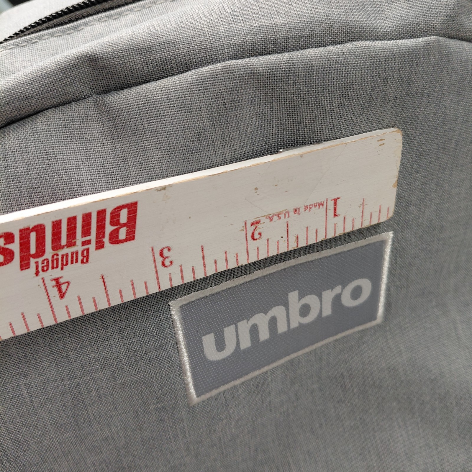 Umbro 17″ Double Padded Strap School Backpack – Heather Gray Multi Pockets Logo