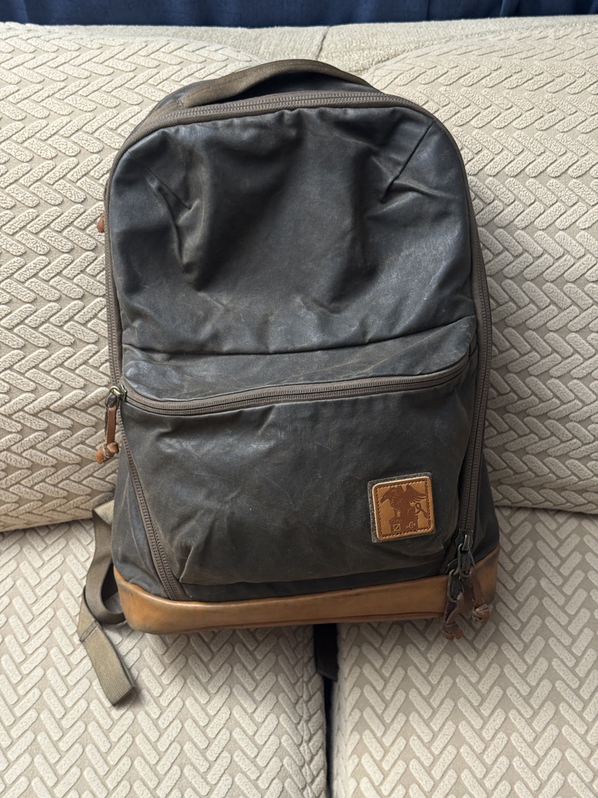 Evergoods x Carryology CB22 Civic 22L Griffin Edition Waxed Tan Bookbag backpack