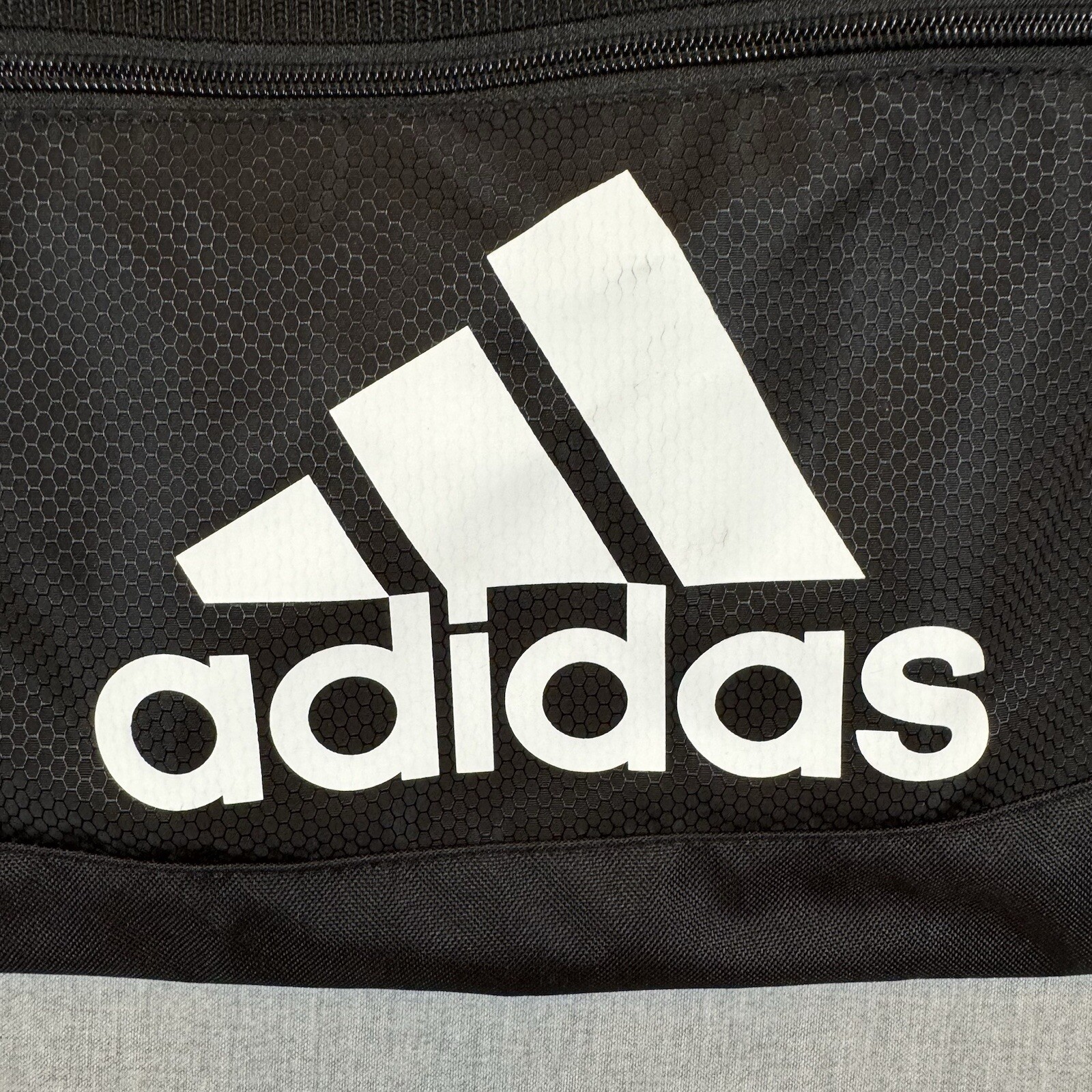 Adidas Defense 2 Medium Duffel Bag Ventilated Gym Outside Zip Pockets Black