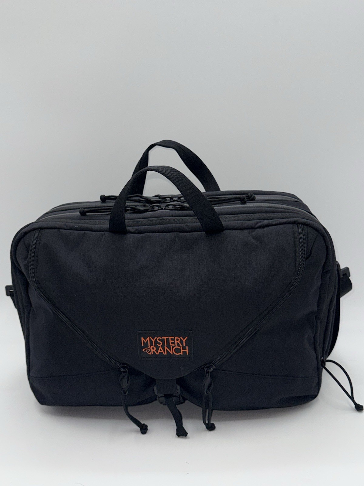Mystery Ranch 3 Way Briefcase Expandable Black Cordura Laptop Travel Backpack