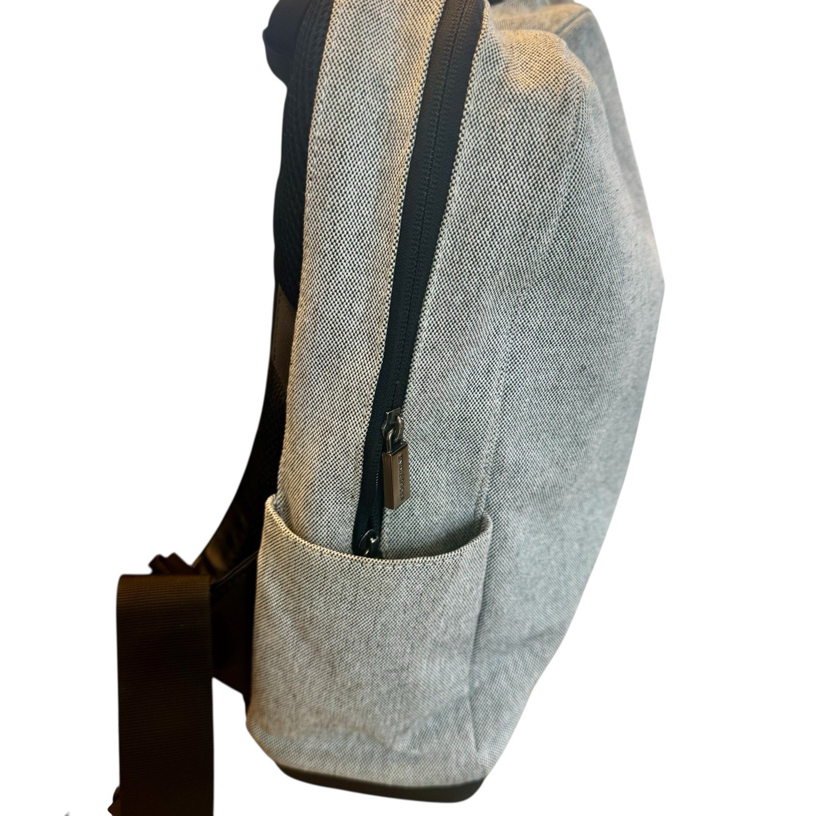 Moleskine Metro Backpack, 15″ Laptop/device storage, Luggage Strap. Gray Black