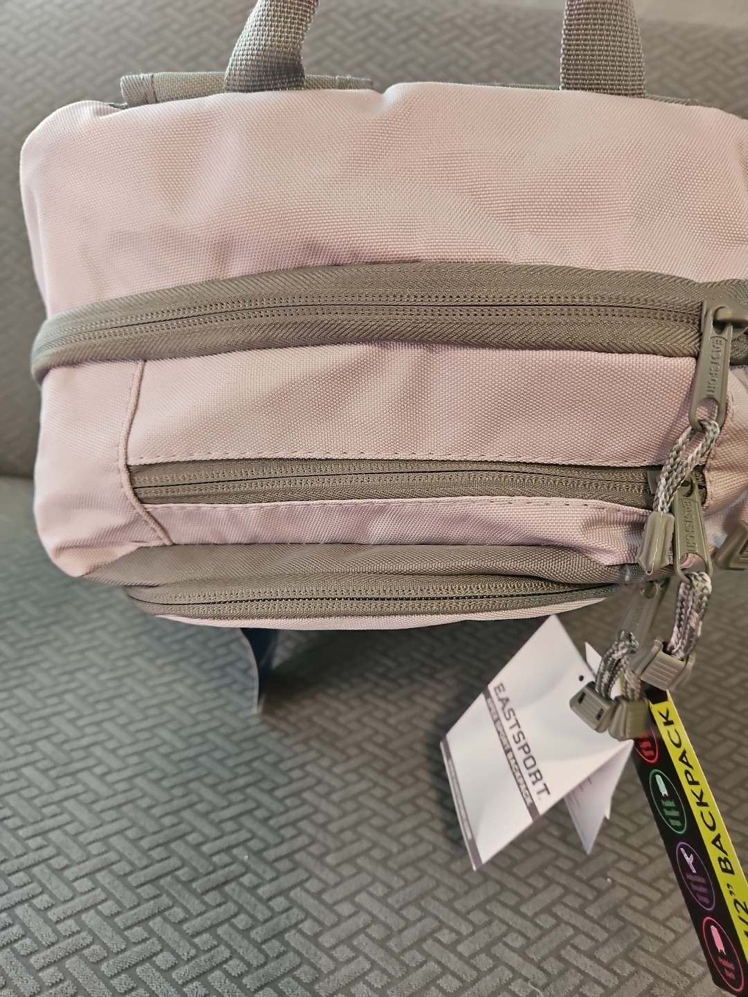 Brand New! 18 1/2″ Eastsport Backpack, Gray